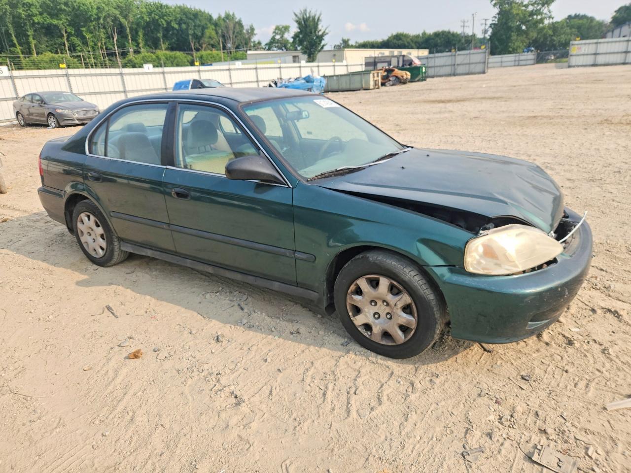 1999 Honda Civic Lx Green vin: 1HGEJ6676XL004199
