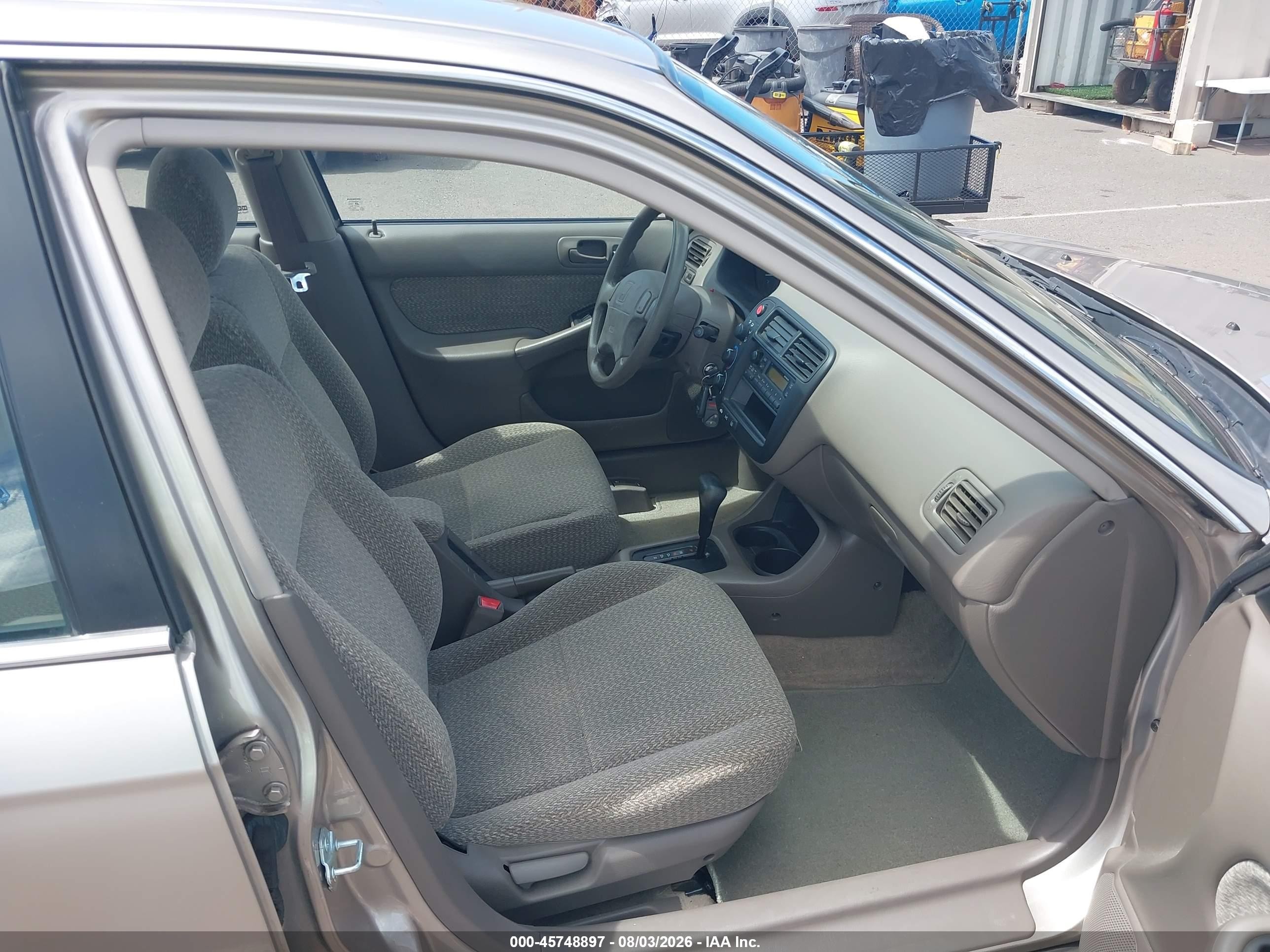 2000 Honda Civic Lx Beige vin: 1HGEJ6677YL033356