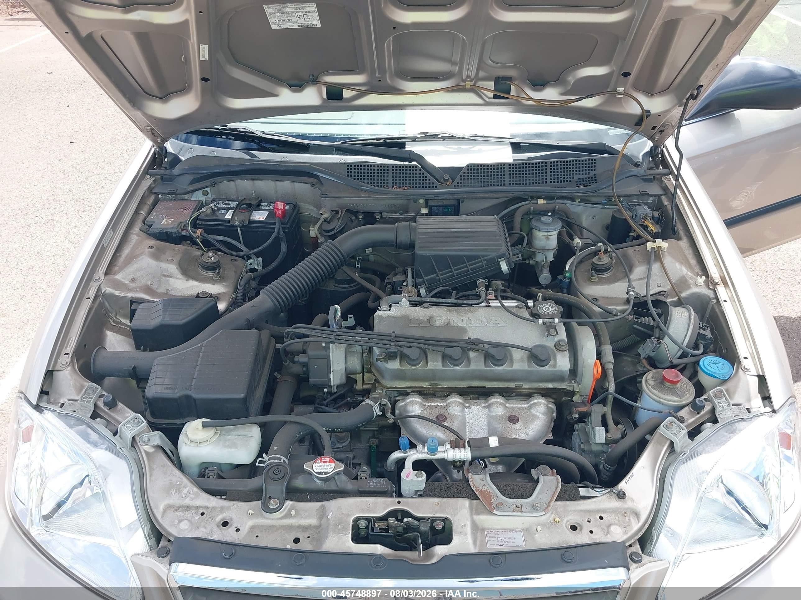 2000 Honda Civic Lx Beige vin: 1HGEJ6677YL033356