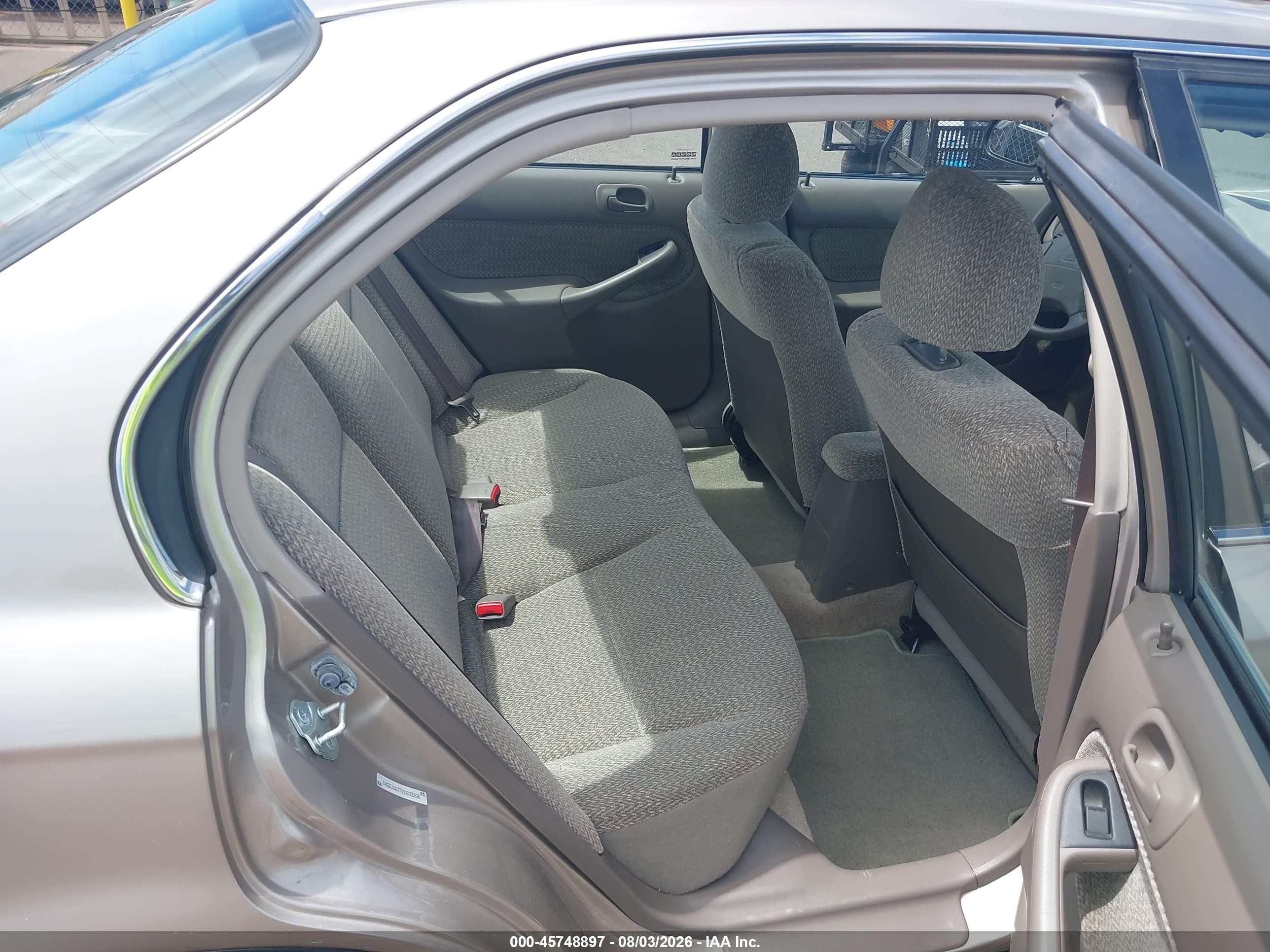 2000 Honda Civic Lx Beige vin: 1HGEJ6677YL033356