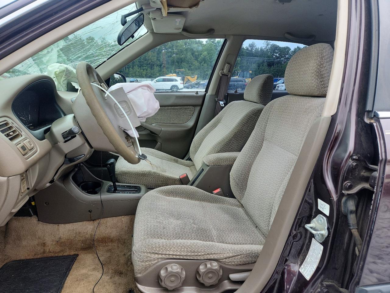 2000 Honda Civic Lx Burgundy vin: 1HGEJ6677YL037004