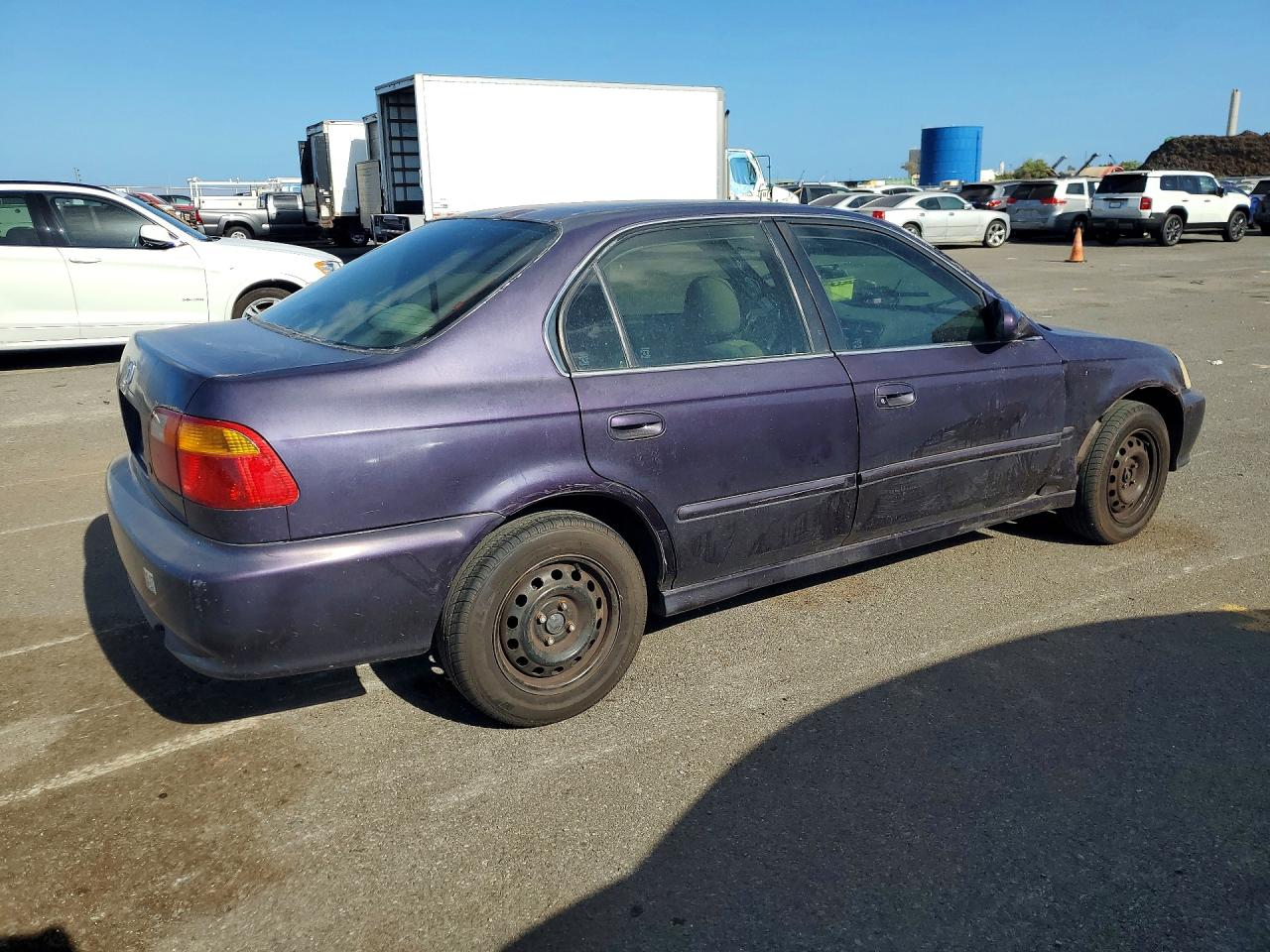 1999 Honda Civic Lx Purple vin: 1HGEJ6679XL041649