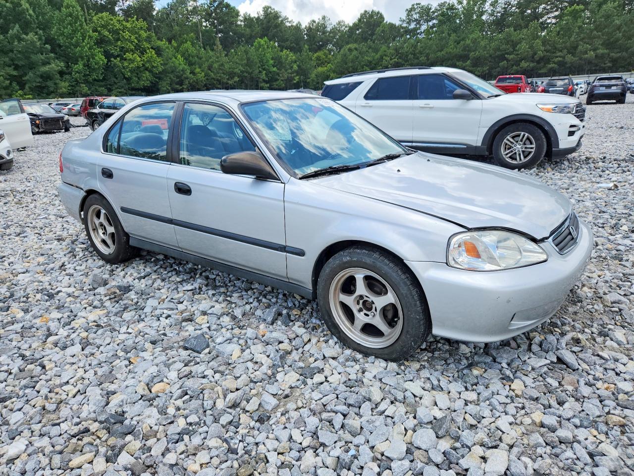 1999 Honda Civic Lx Silver vin: 1HGEJ6679XL053431