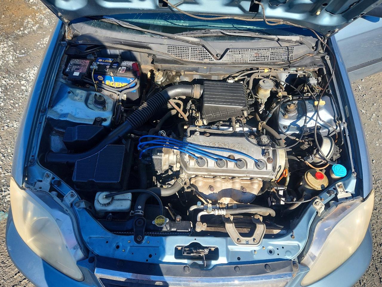 2000 Honda Civic Lx Blue vin: 1HGEJ6679YL055861