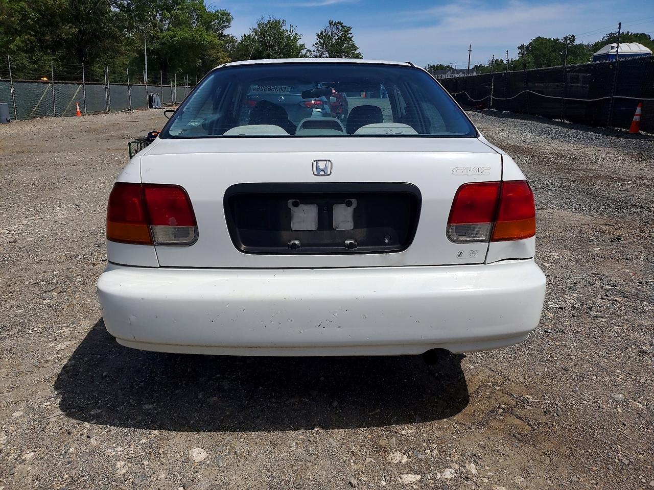 1996 Honda Civic Lx White vin: 1HGEJ667XTL021808