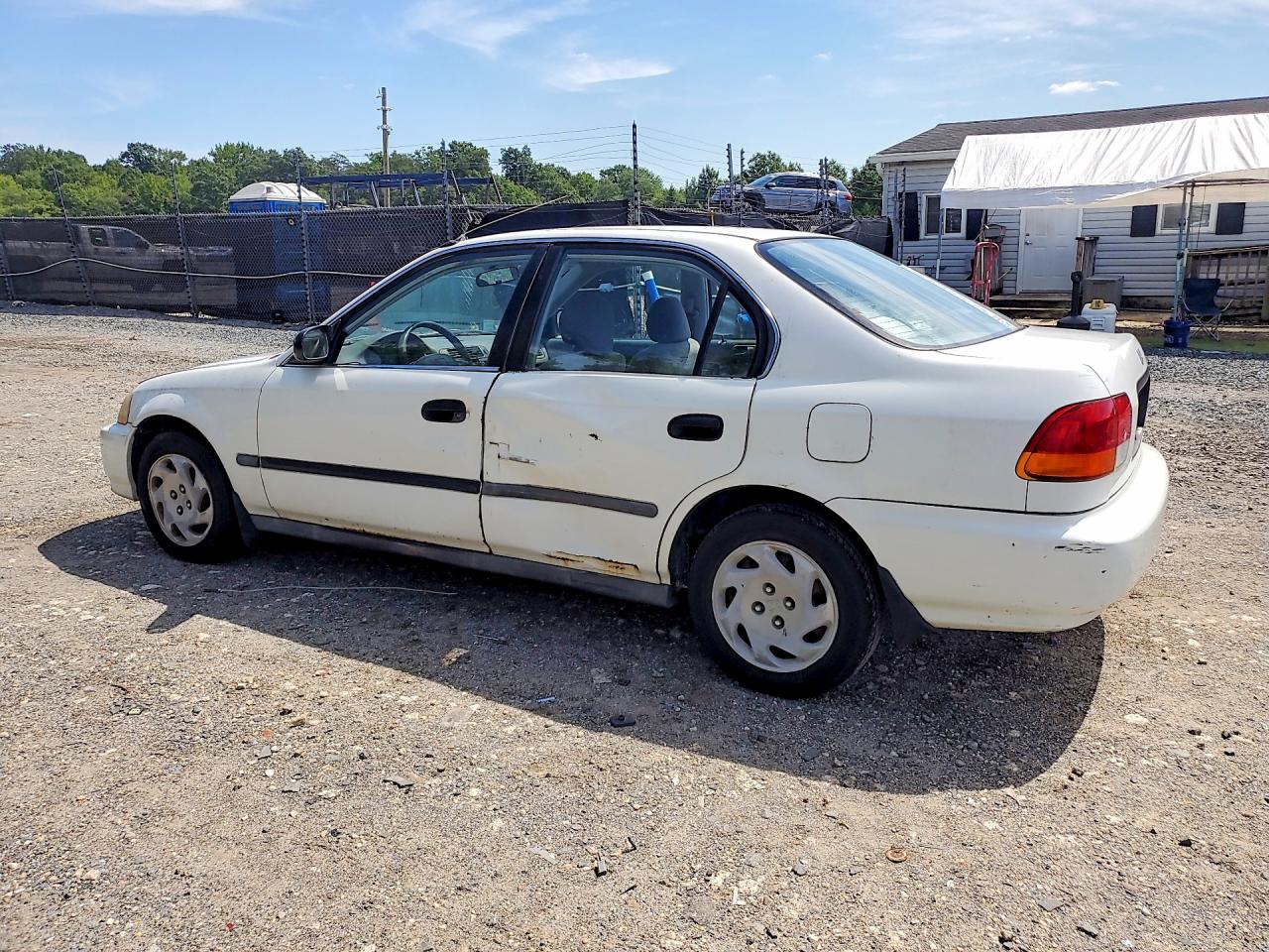 1996 Honda Civic Lx White vin: 1HGEJ667XTL021808