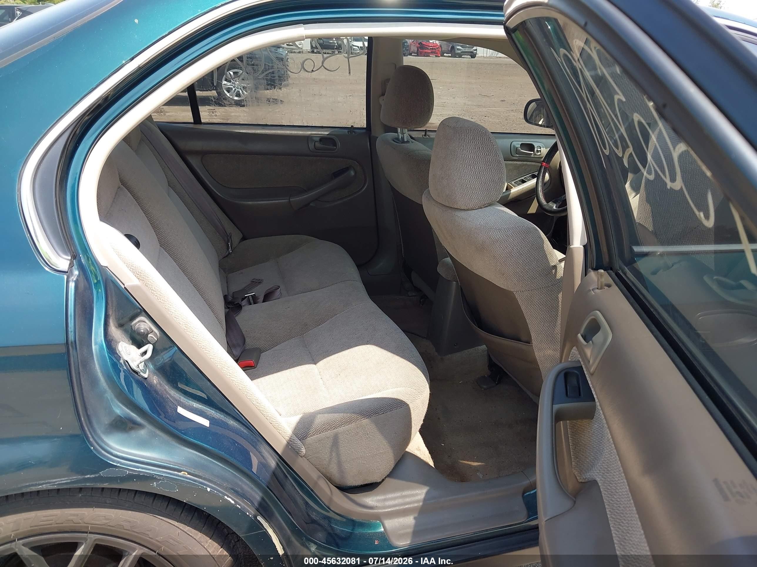 1997 Honda Civic Lx Green vin: 1HGEJ667XVL002887