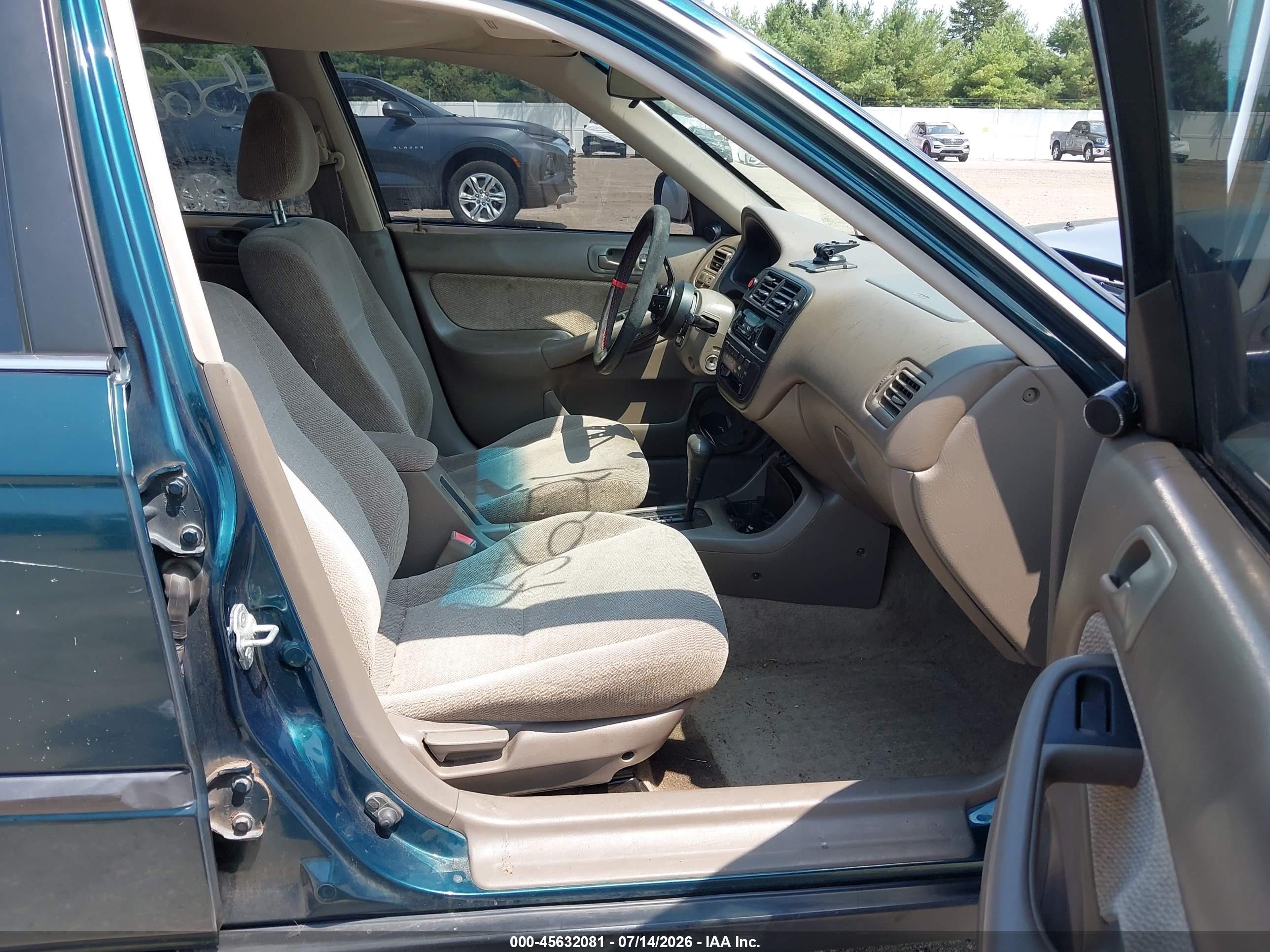 1997 Honda Civic Lx Green vin: 1HGEJ667XVL002887
