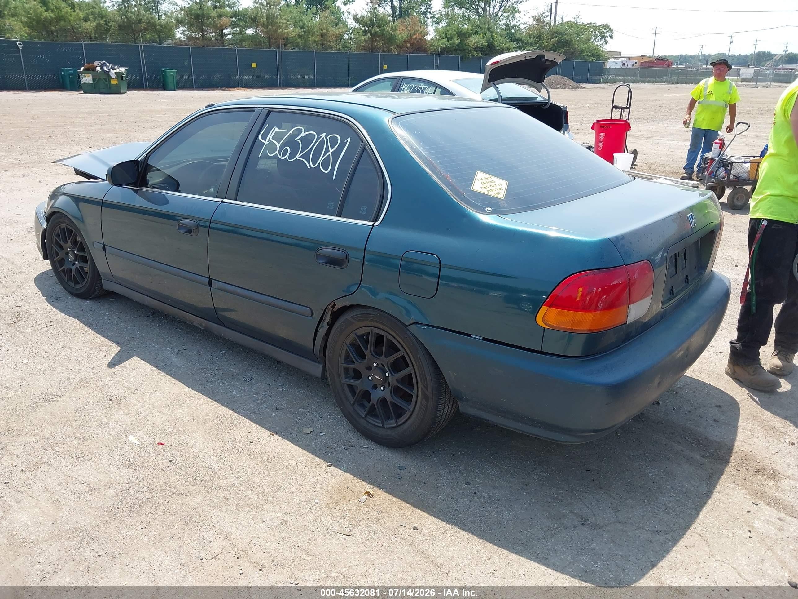 1997 Honda Civic Lx Green vin: 1HGEJ667XVL002887