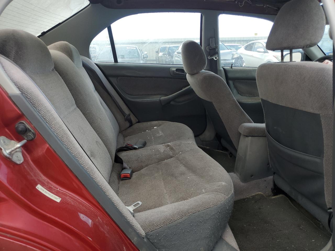 1997 Honda Civic Lx Red vin: 1HGEJ667XVL014568