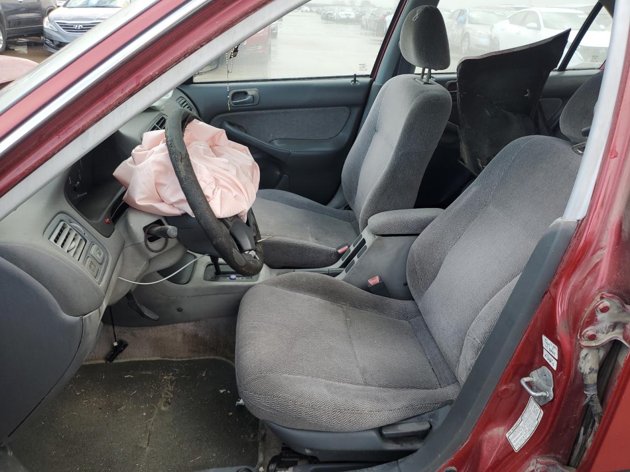 1997 Honda Civic Lx Red vin: 1HGEJ667XVL014568
