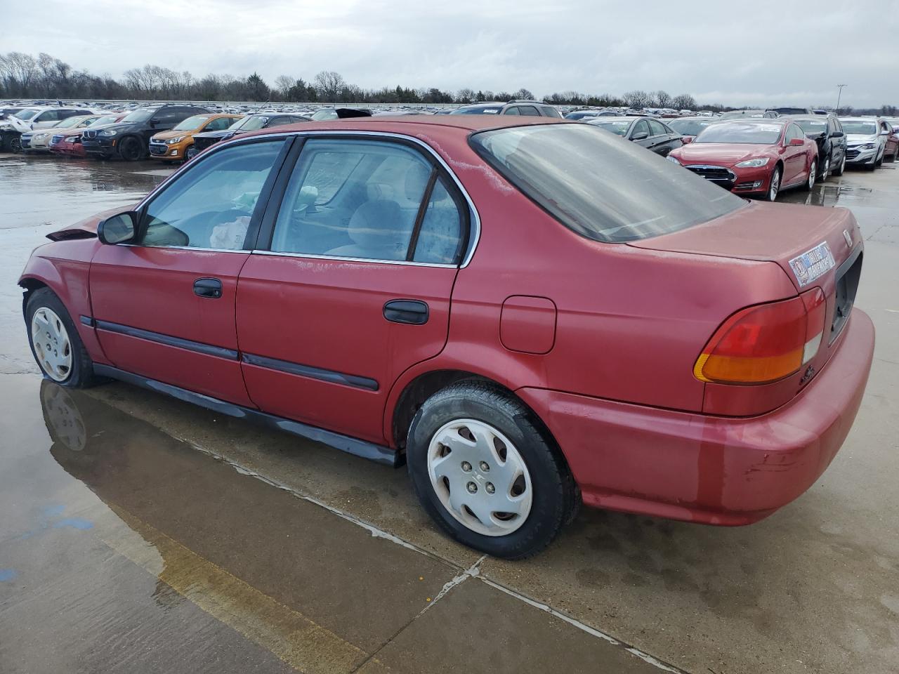 1997 Honda Civic Lx Red vin: 1HGEJ667XVL014568