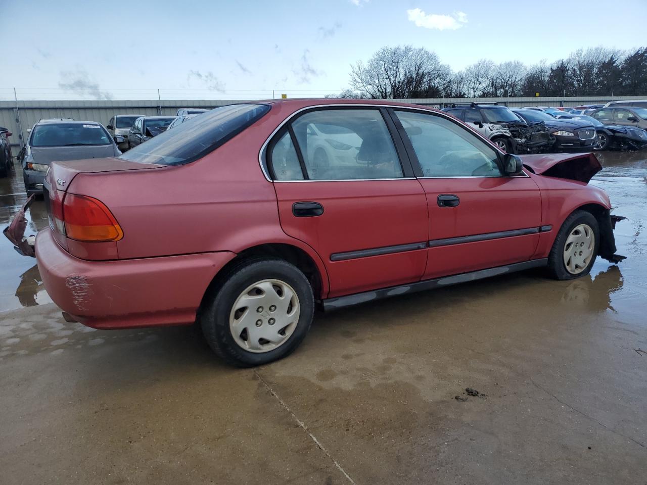 1997 Honda Civic Lx Red vin: 1HGEJ667XVL014568