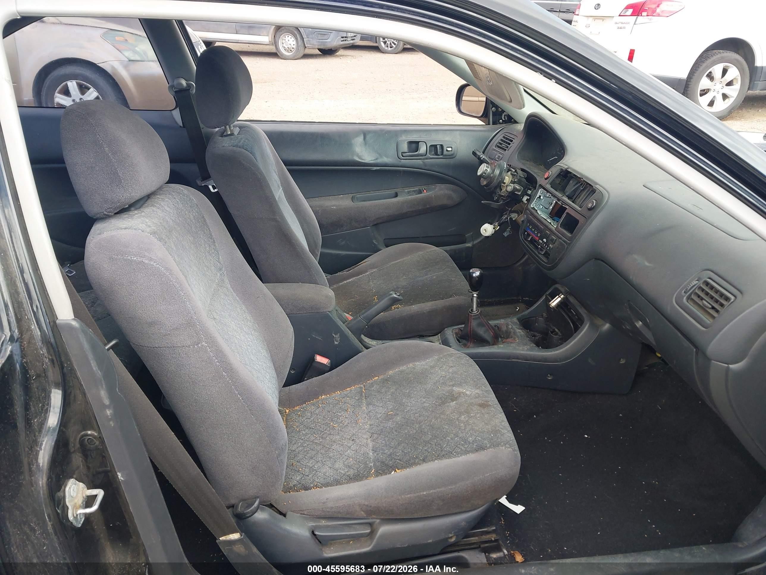 1998 Honda Civic Hx Black vin: 1HGEJ7123WL006699