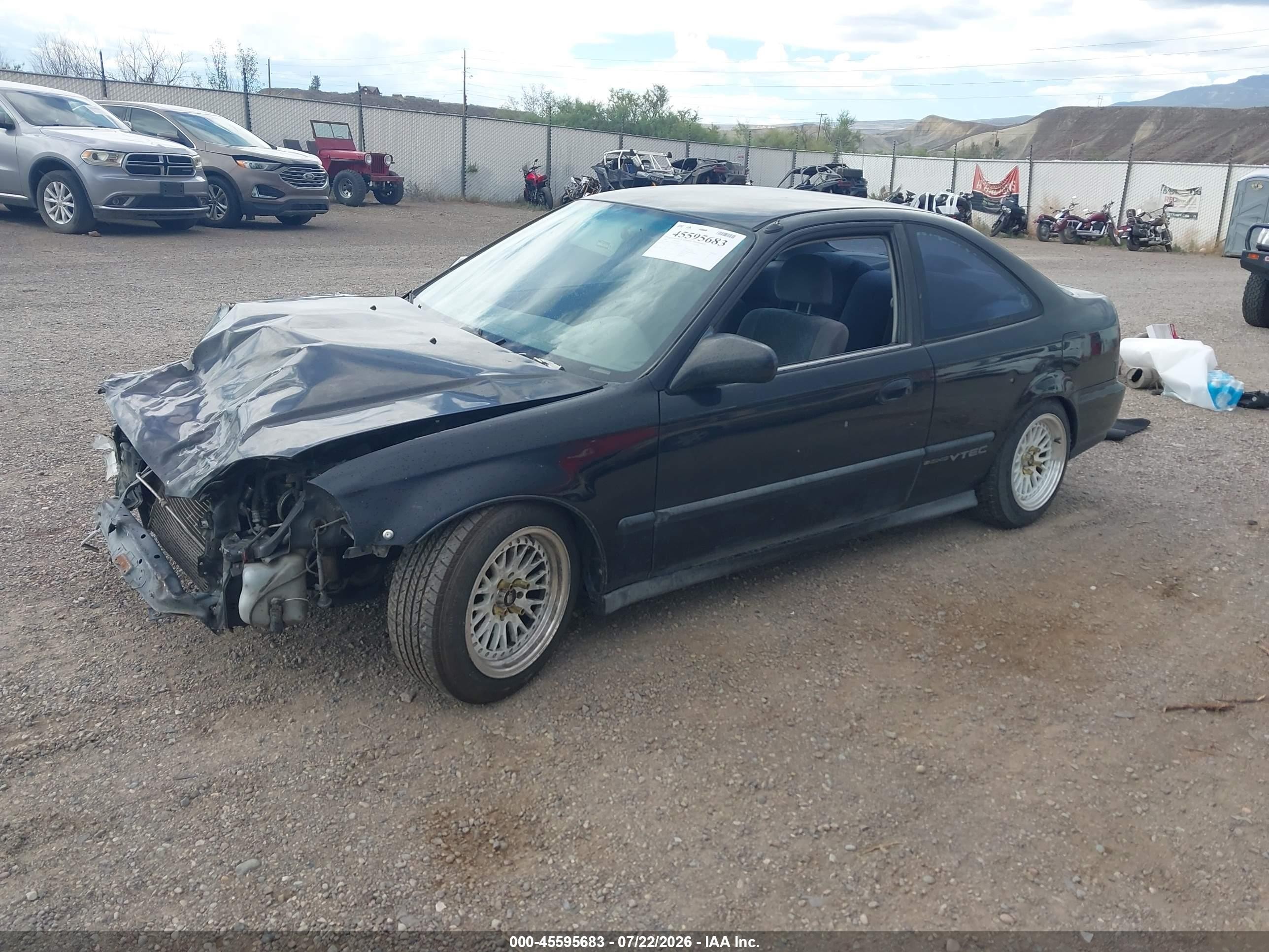 1998 Honda Civic Hx Black vin: 1HGEJ7123WL006699