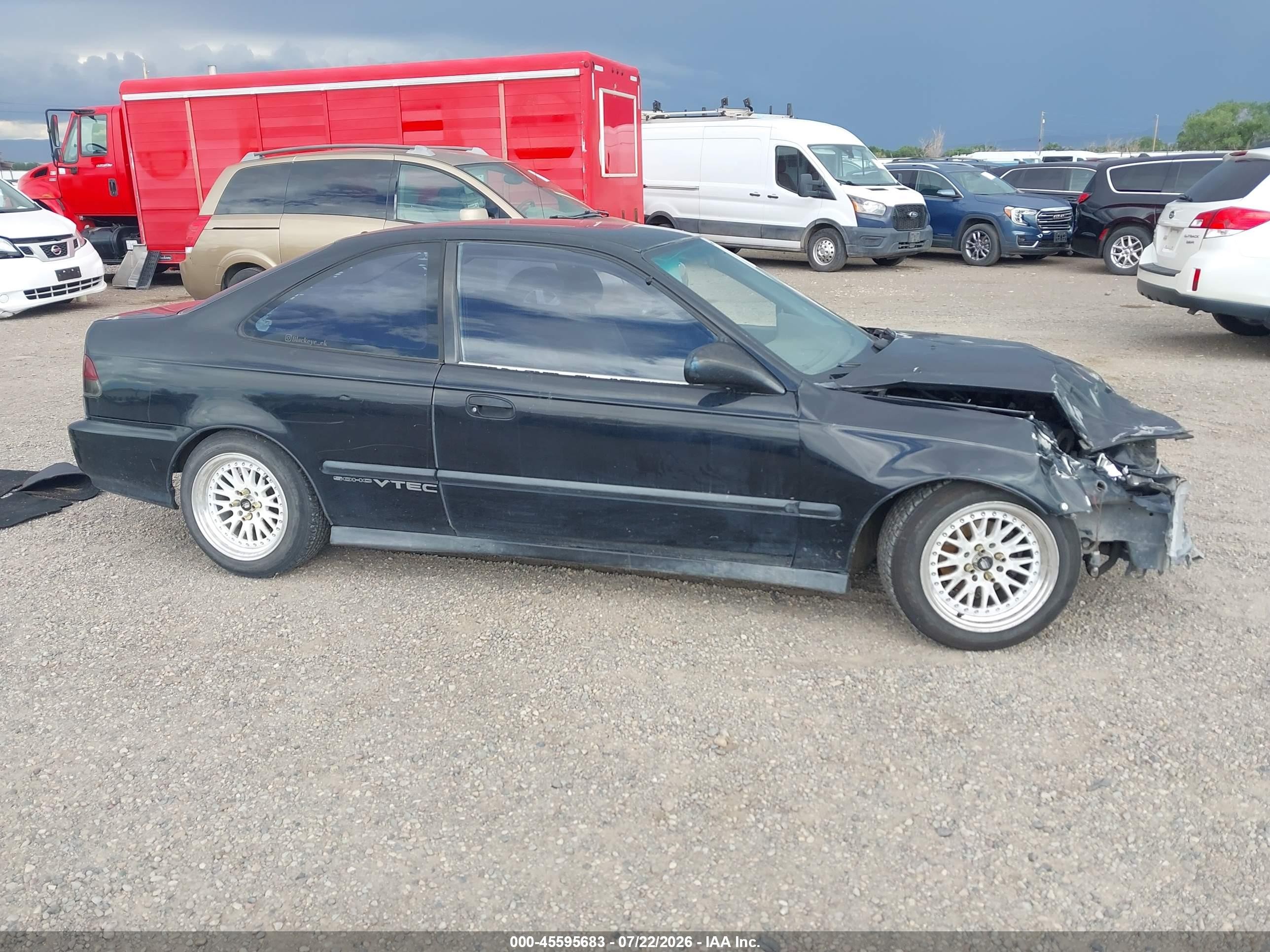 1998 Honda Civic Hx Black vin: 1HGEJ7123WL006699