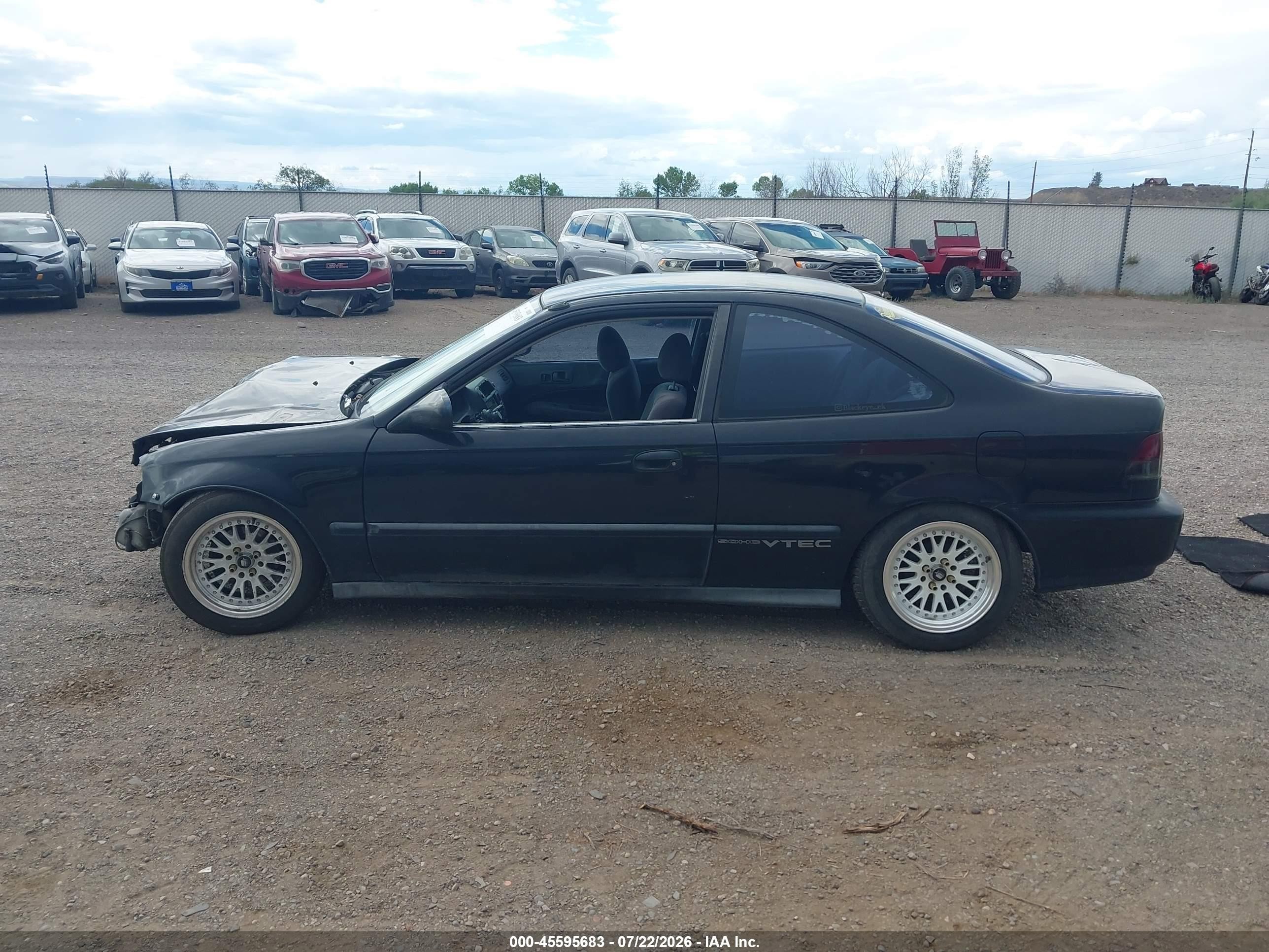 1998 Honda Civic Hx Black vin: 1HGEJ7123WL006699