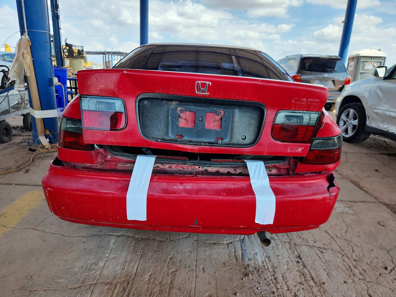 1996 Honda Civic Красный vin: 1HGEJ7129TL068233
