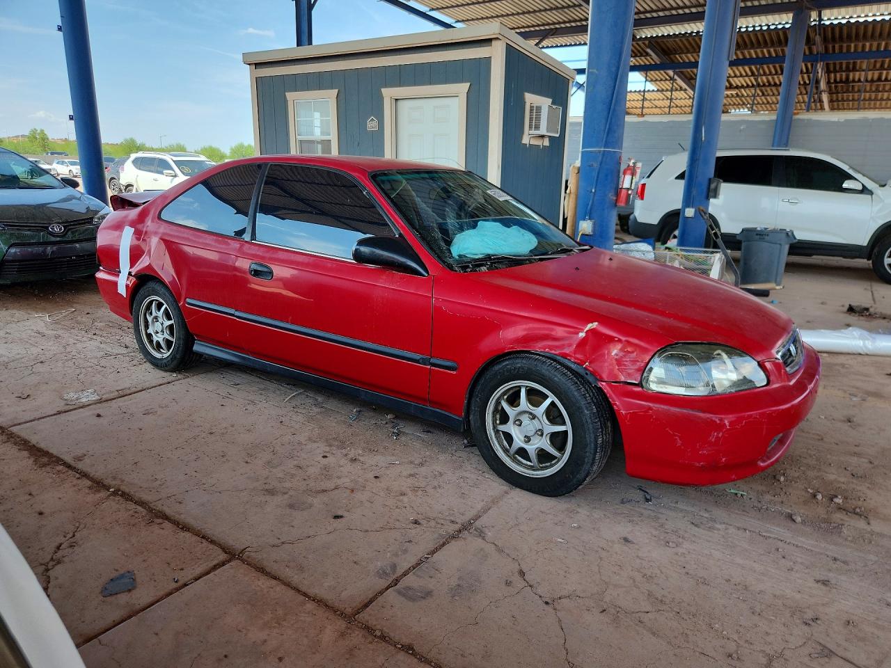 1996 Honda Civic Красный vin: 1HGEJ7129TL068233