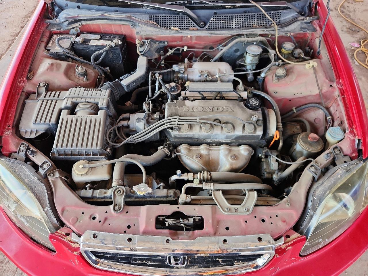 1996 Honda Civic Красный vin: 1HGEJ7129TL068233