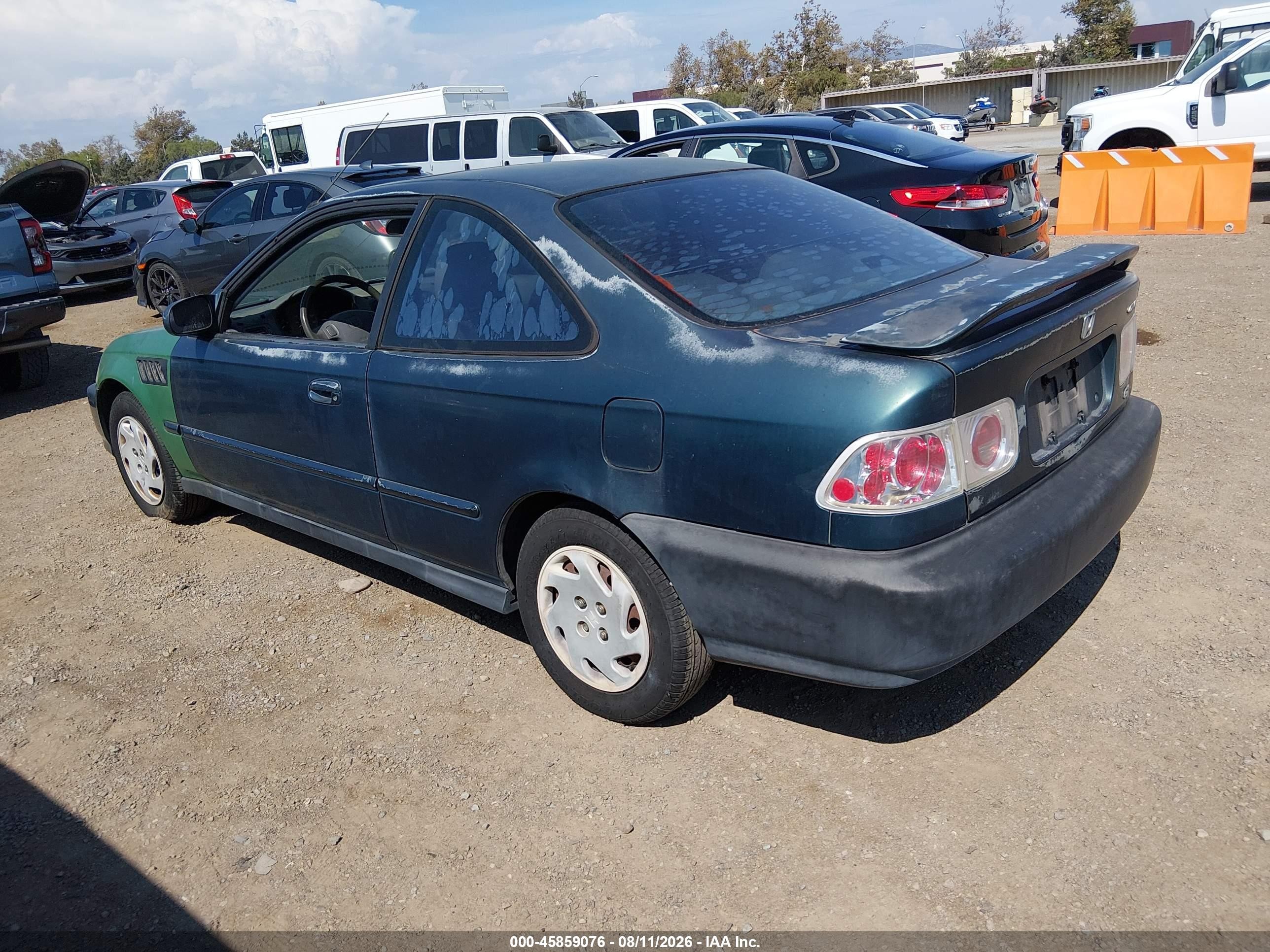 1996 Honda Civic Ex Green vin: 1HGEJ8140TL084263