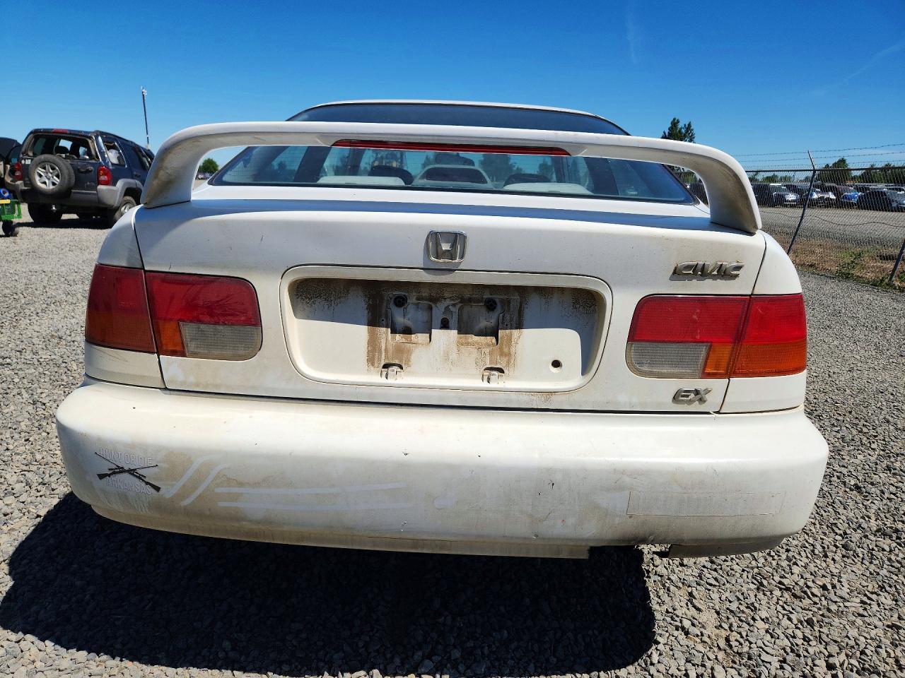 1998 Honda Civic Ex White vin: 1HGEJ8140WL082128