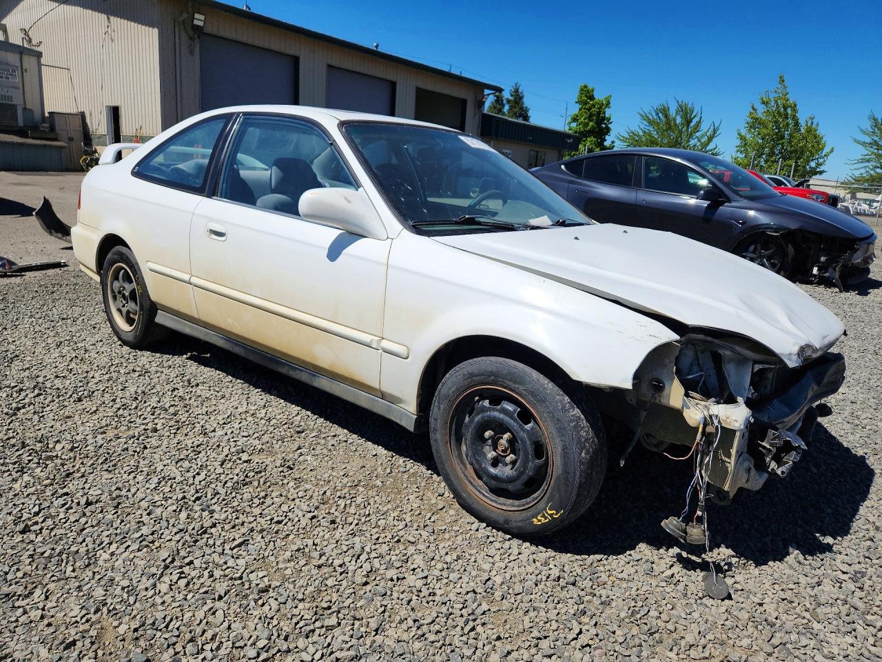 1998 Honda Civic Ex White vin: 1HGEJ8140WL082128