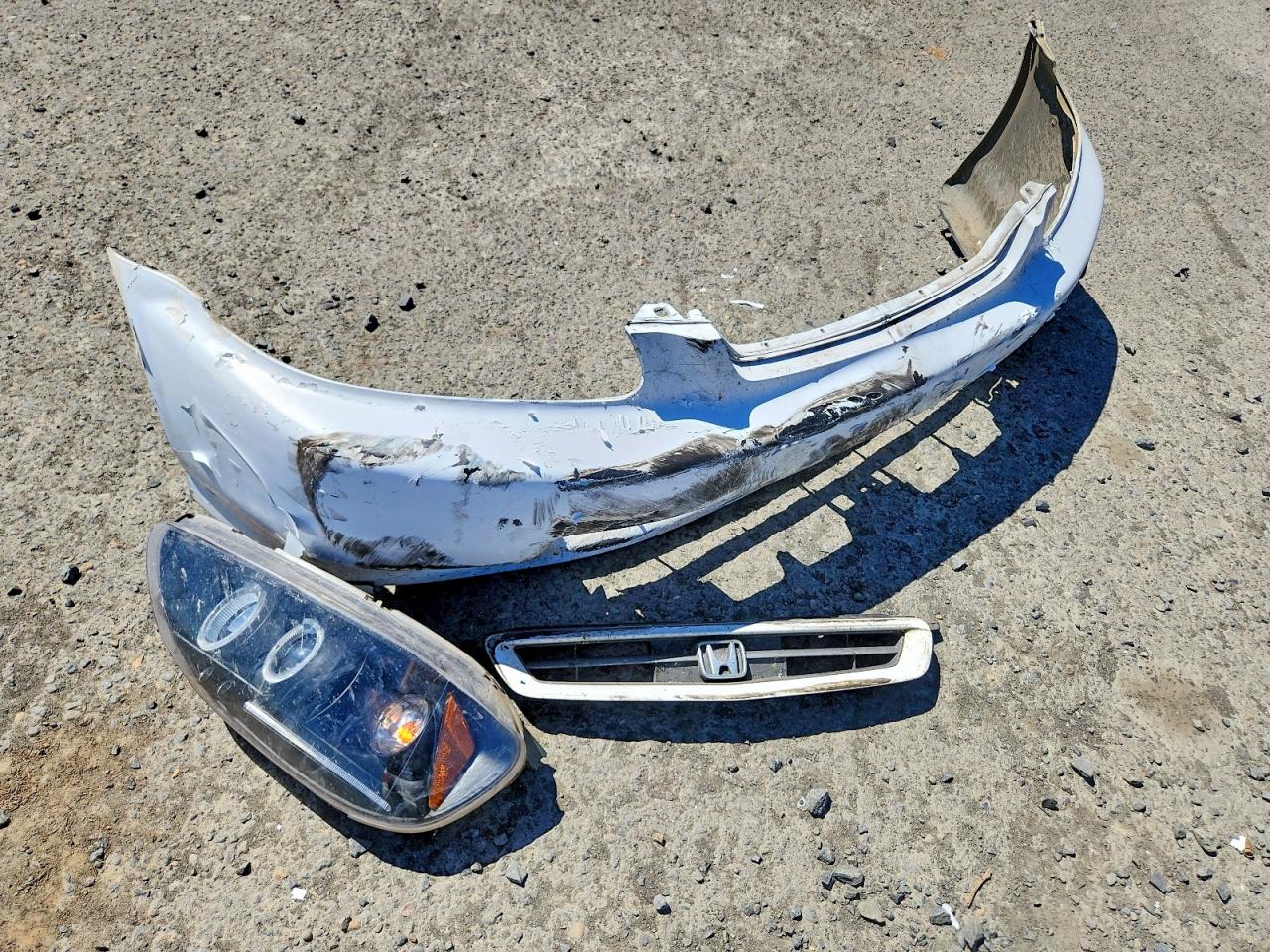 1998 Honda Civic Ex White vin: 1HGEJ8140WL082128