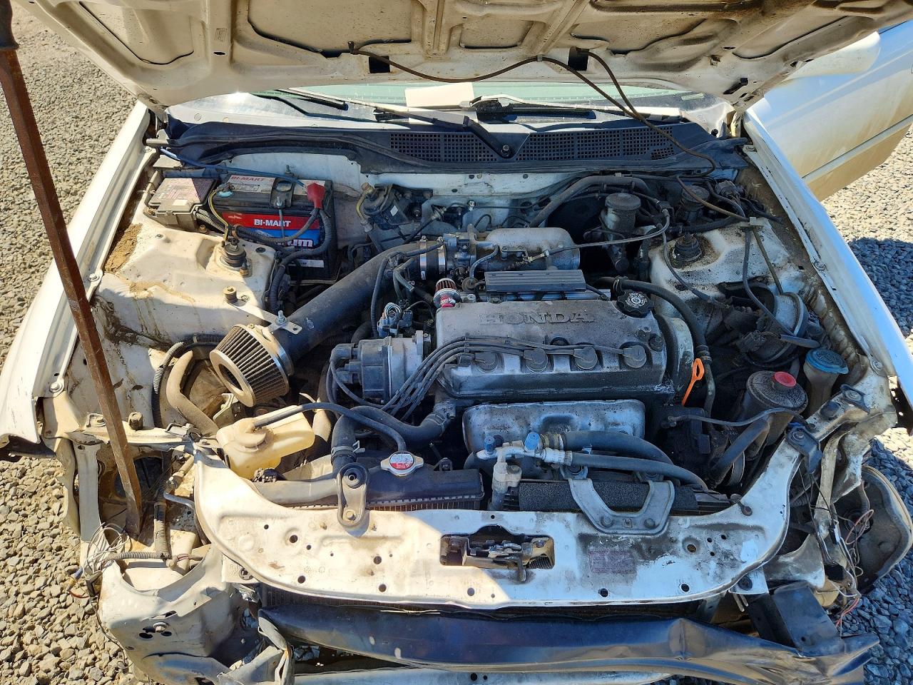 1998 Honda Civic Ex White vin: 1HGEJ8140WL082128