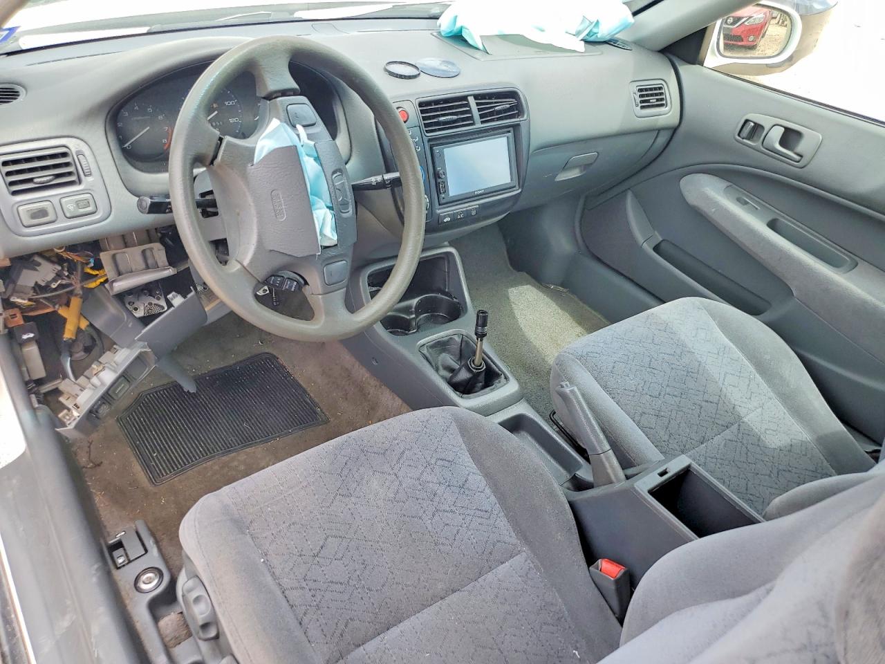 1999 Honda Civic Ex White vin: 1HGEJ8140XL010718