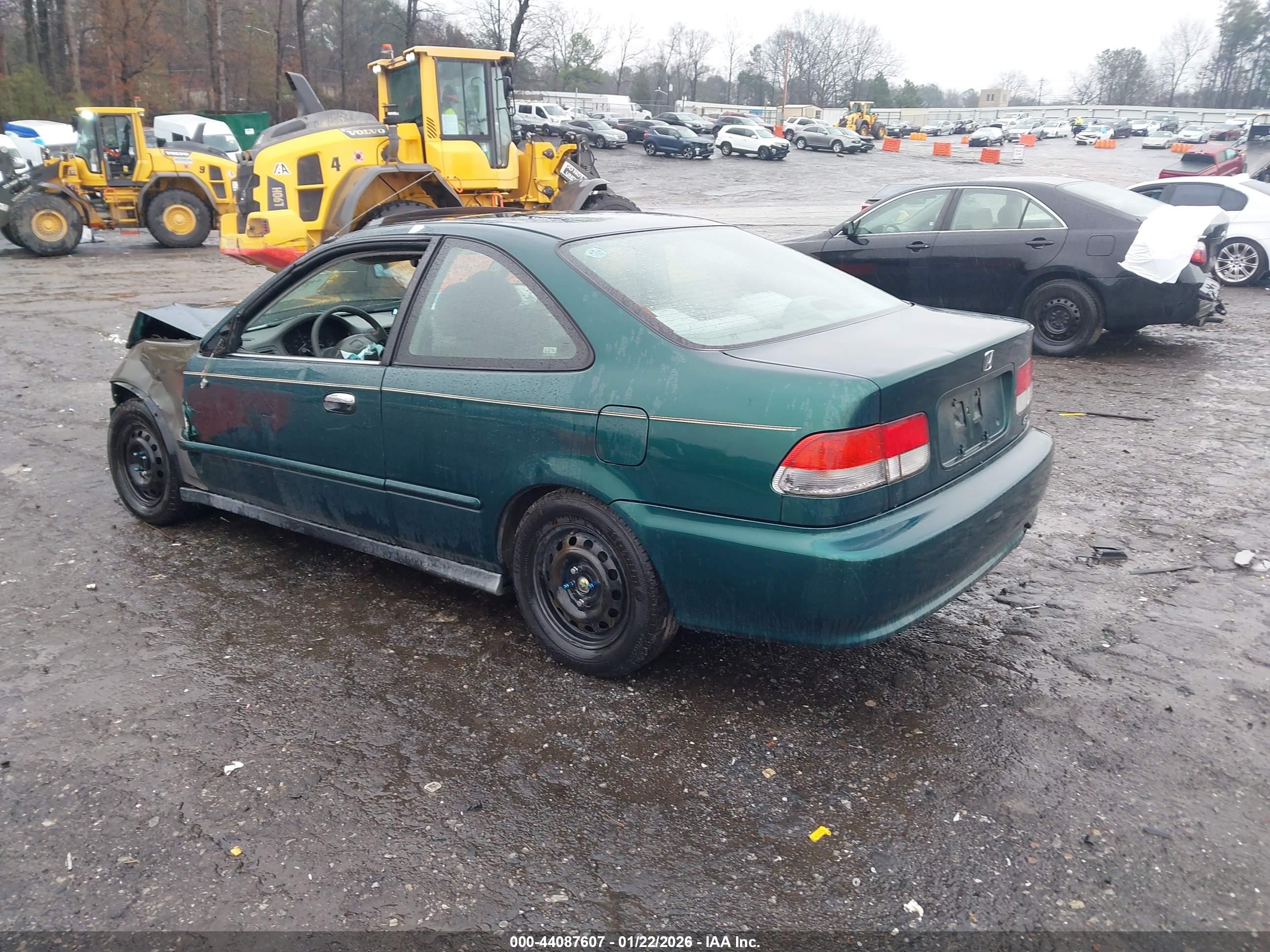 2000 Honda Civic Ex Green vin: 1HGEJ8140YL002992