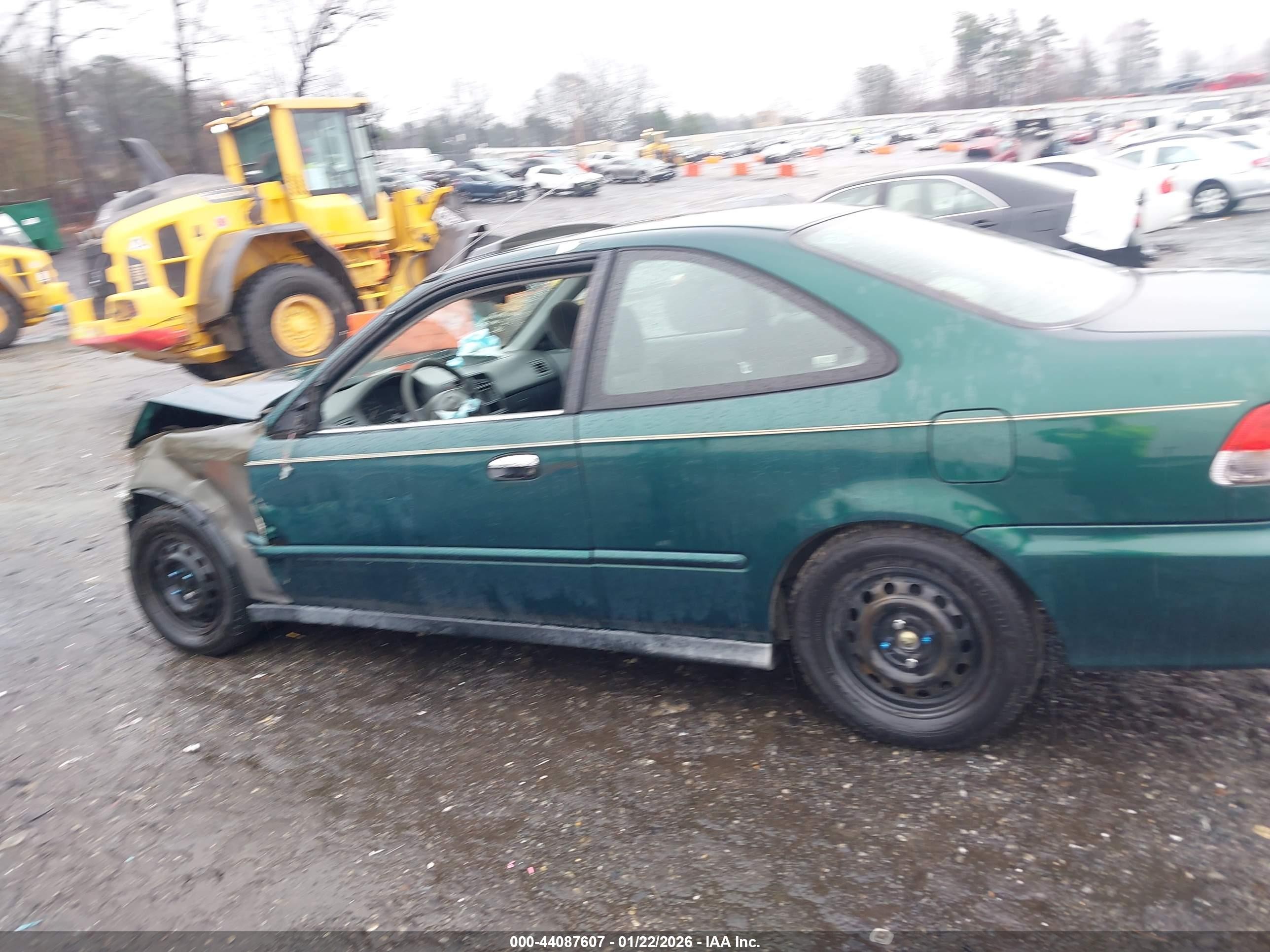 2000 Honda Civic Ex Green vin: 1HGEJ8140YL002992