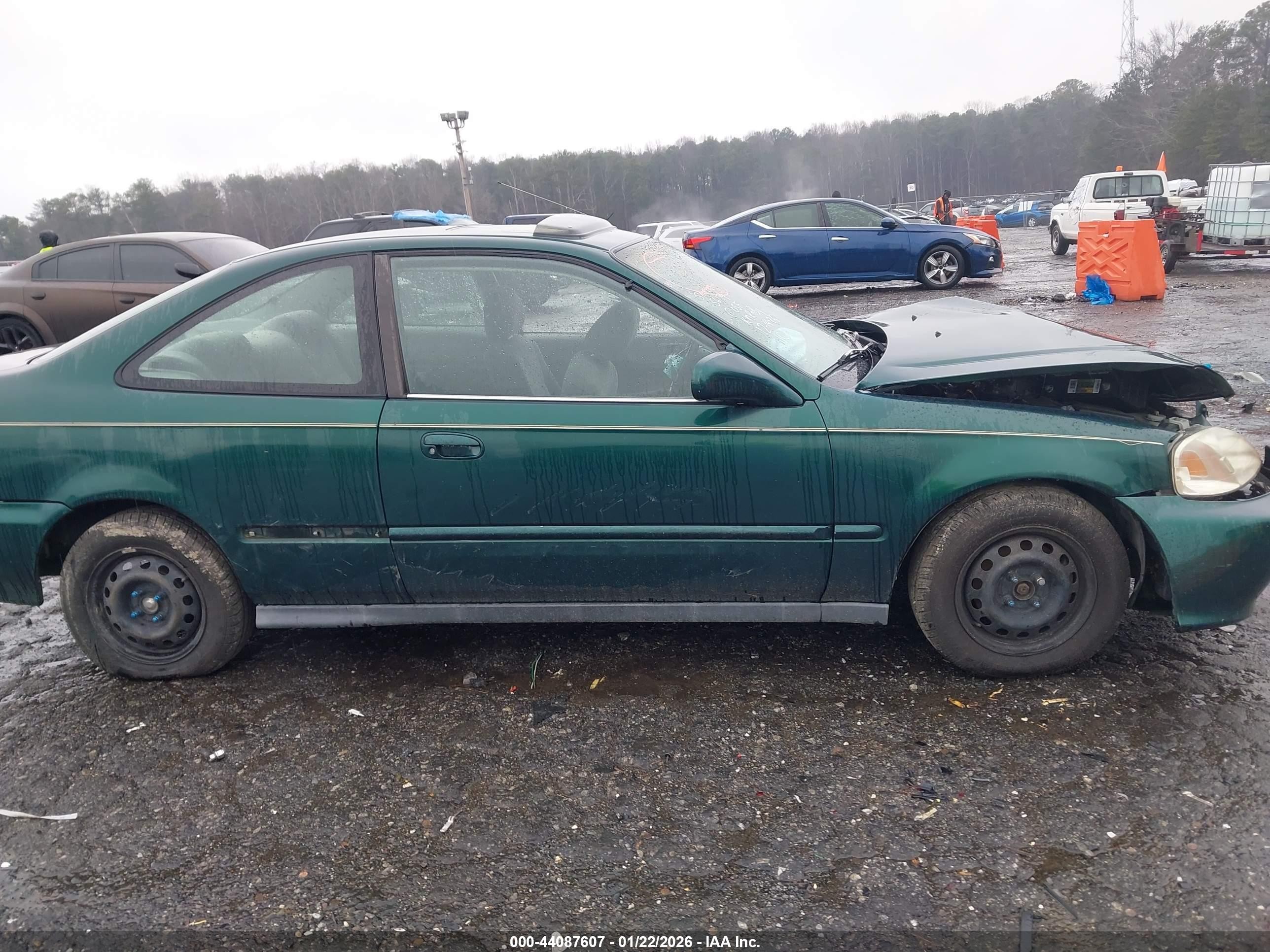 2000 Honda Civic Ex Green vin: 1HGEJ8140YL002992