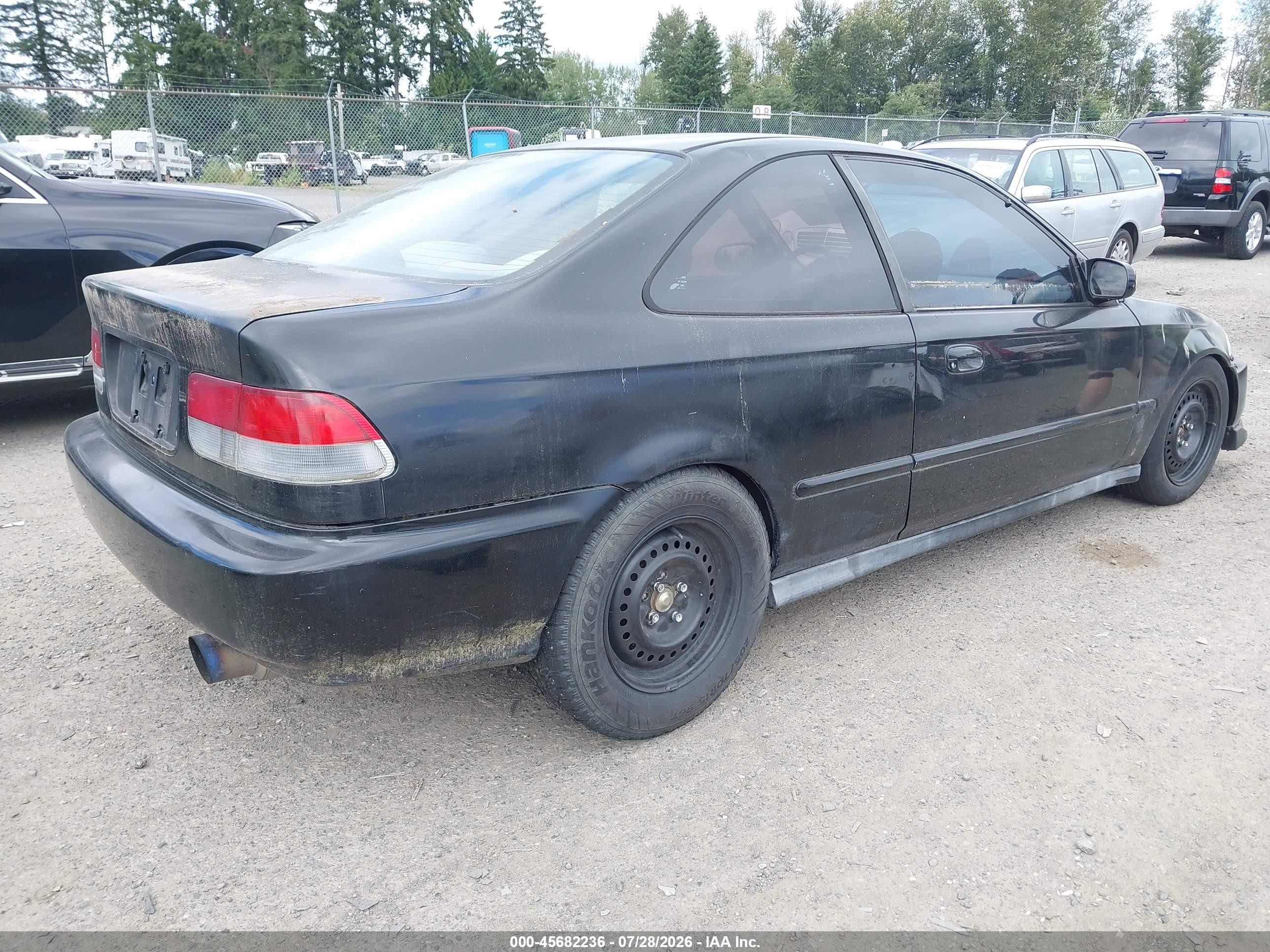 1997 Honda Civic Ex Black vin: 1HGEJ8141VL018730