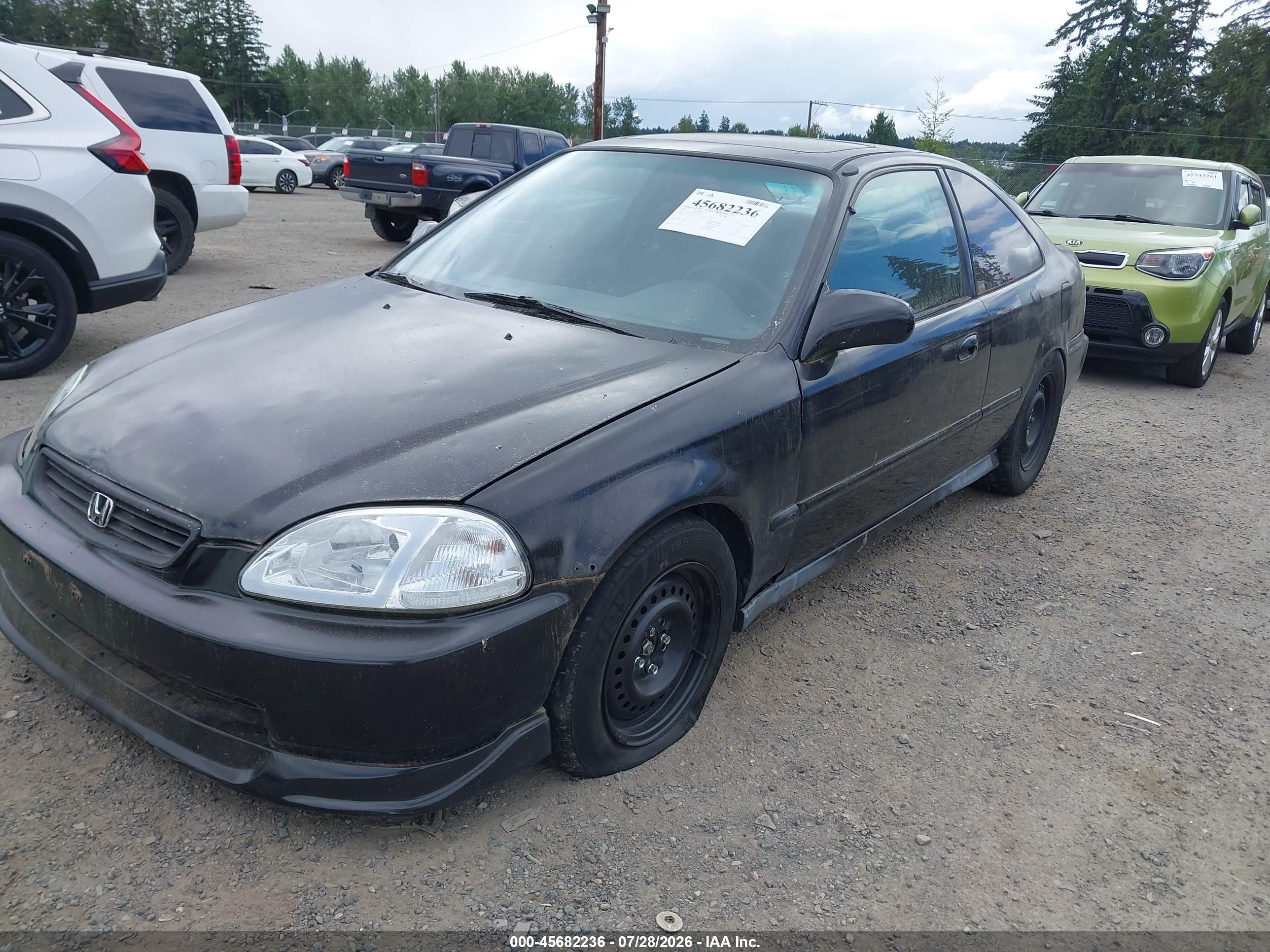 1997 Honda Civic Ex Black vin: 1HGEJ8141VL018730