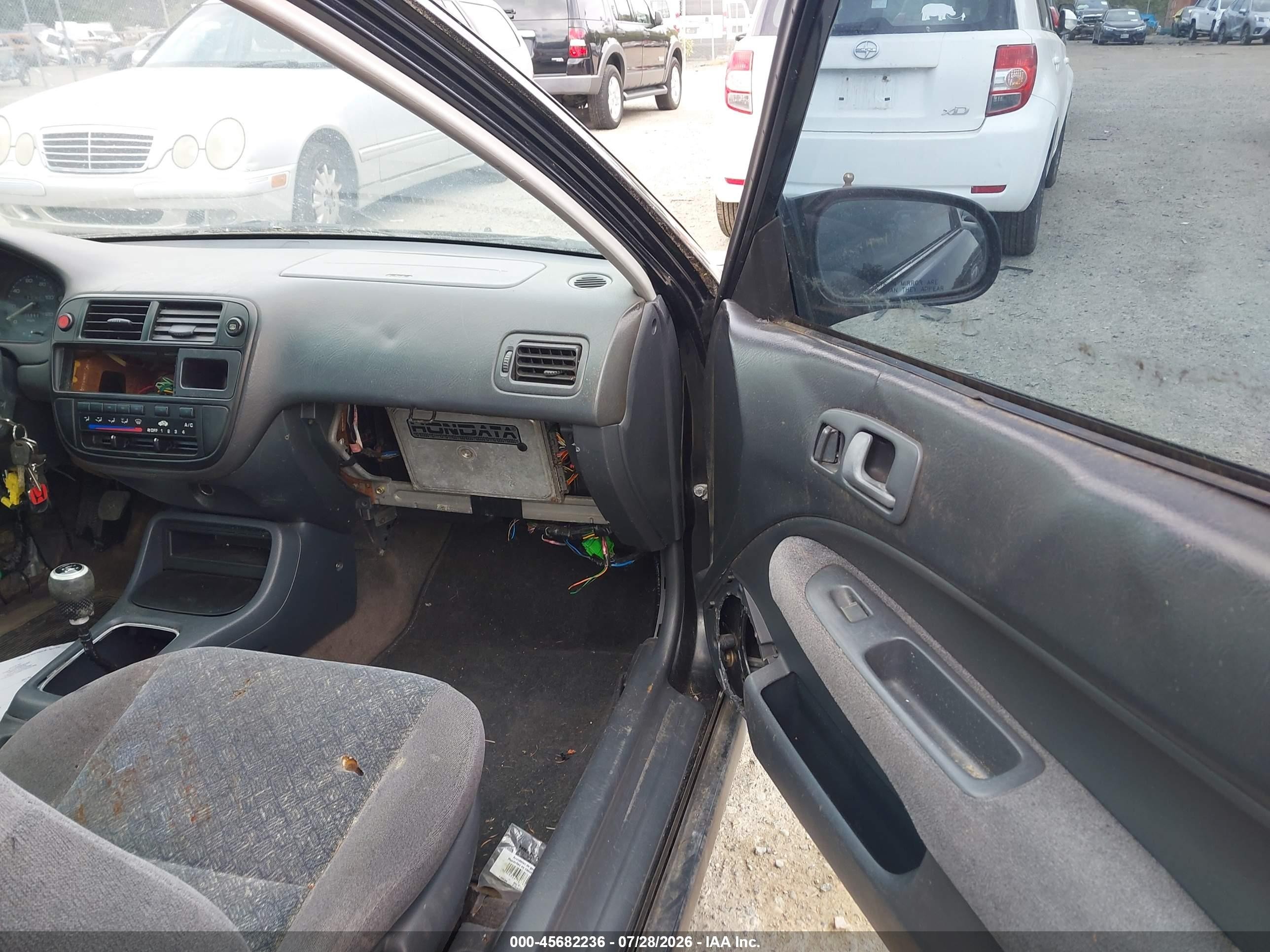 1997 Honda Civic Ex Black vin: 1HGEJ8141VL018730