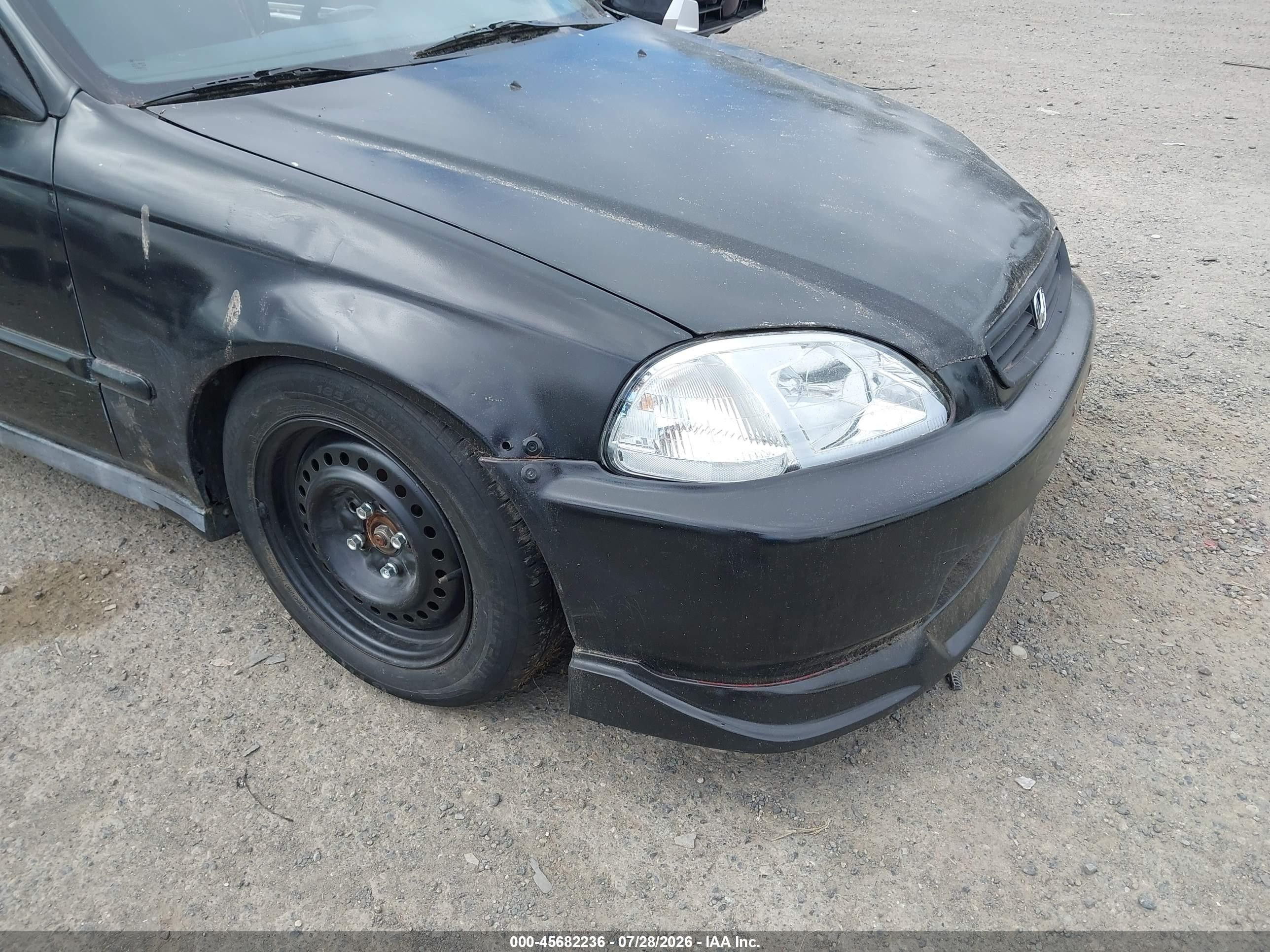 1997 Honda Civic Ex Black vin: 1HGEJ8141VL018730