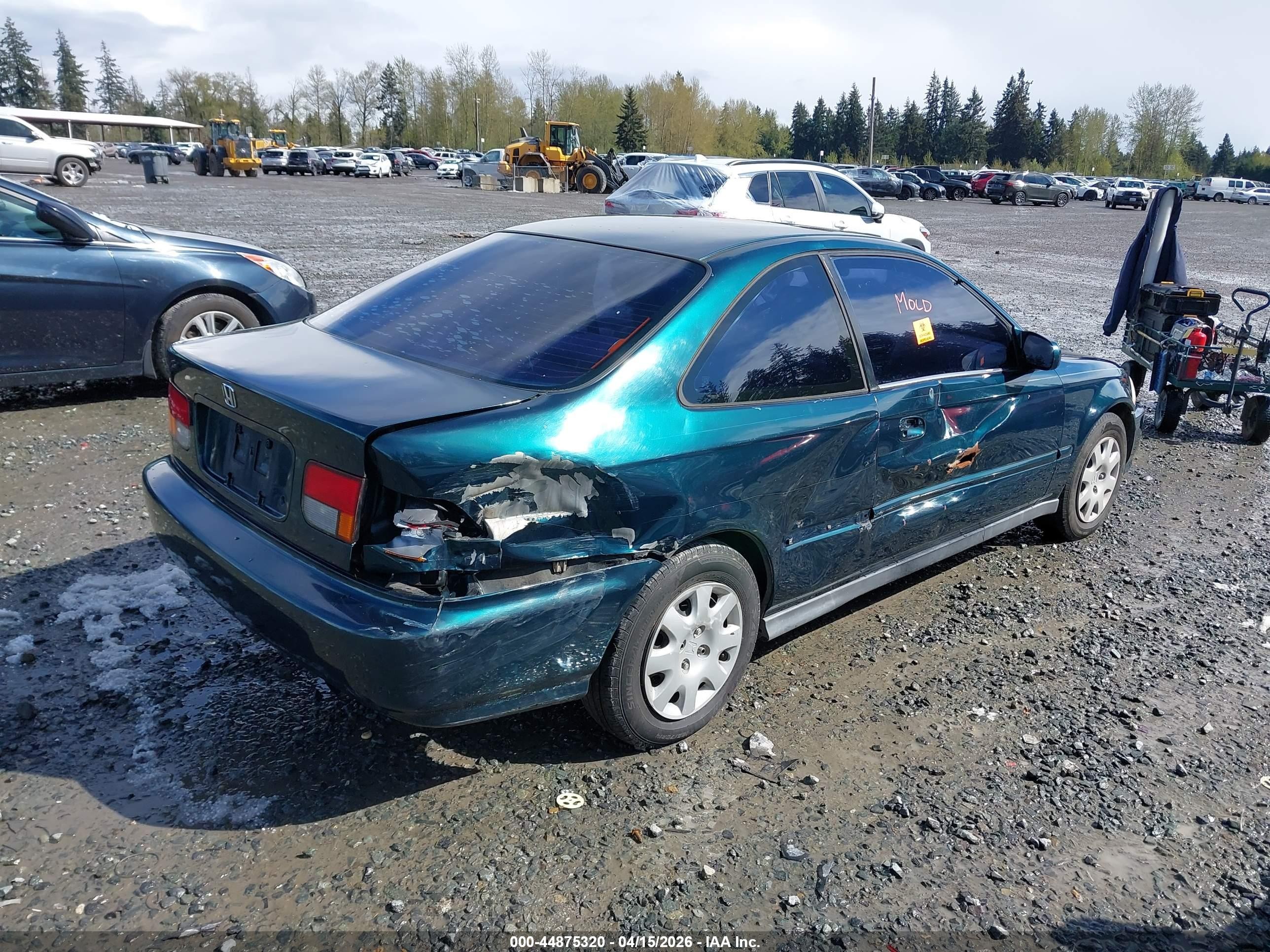 1998 Honda Civic Ex Green vin: 1HGEJ8141WL032421