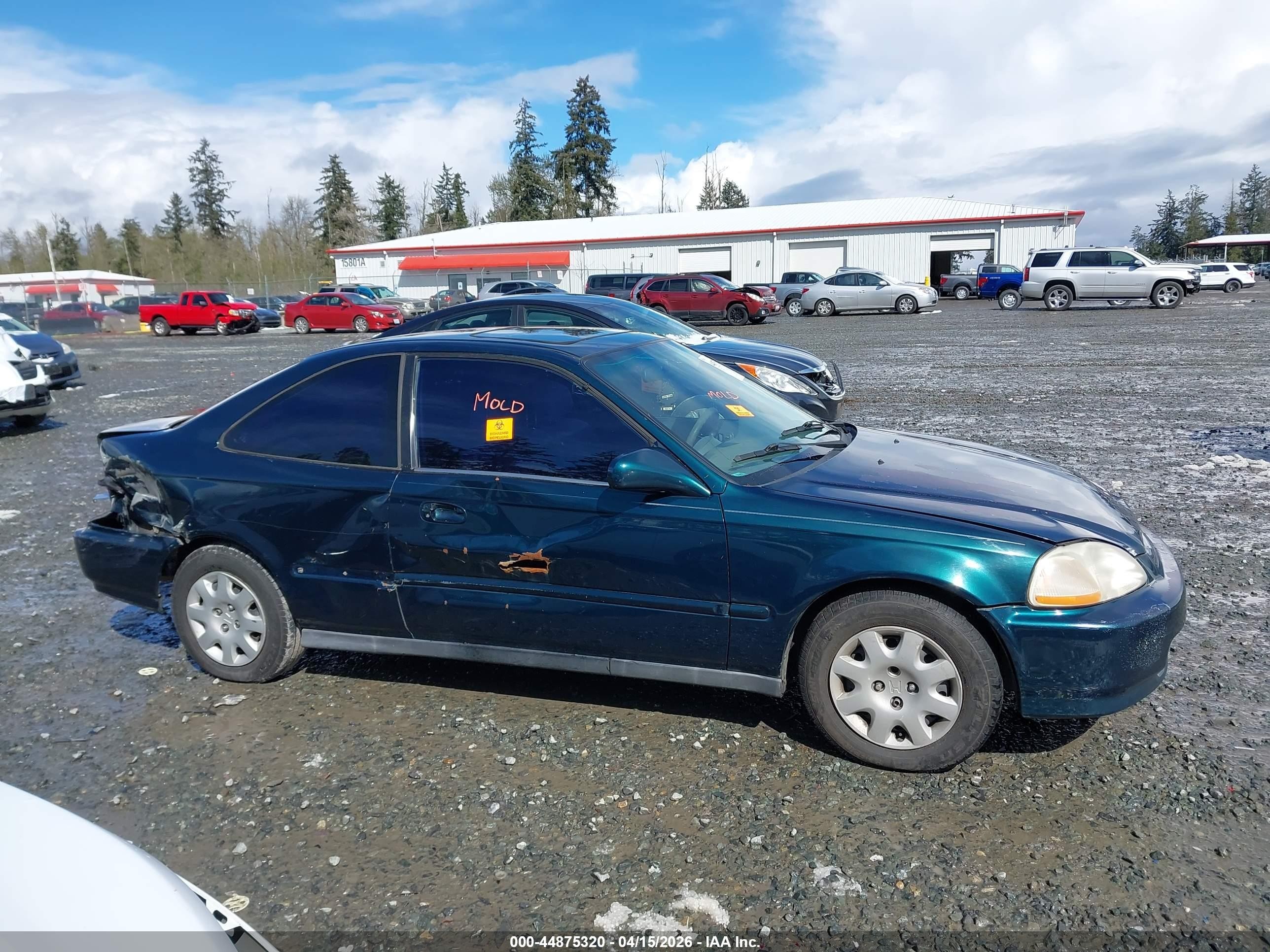 1998 Honda Civic Ex Green vin: 1HGEJ8141WL032421