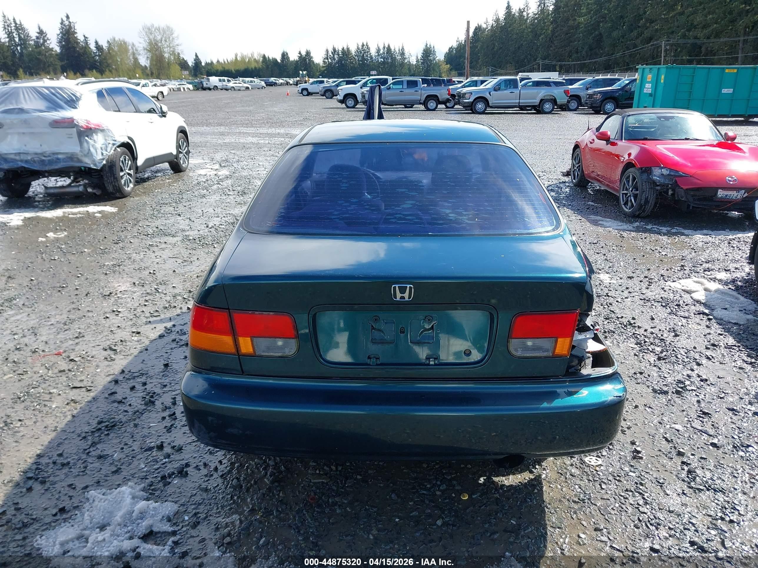 1998 Honda Civic Ex Green vin: 1HGEJ8141WL032421