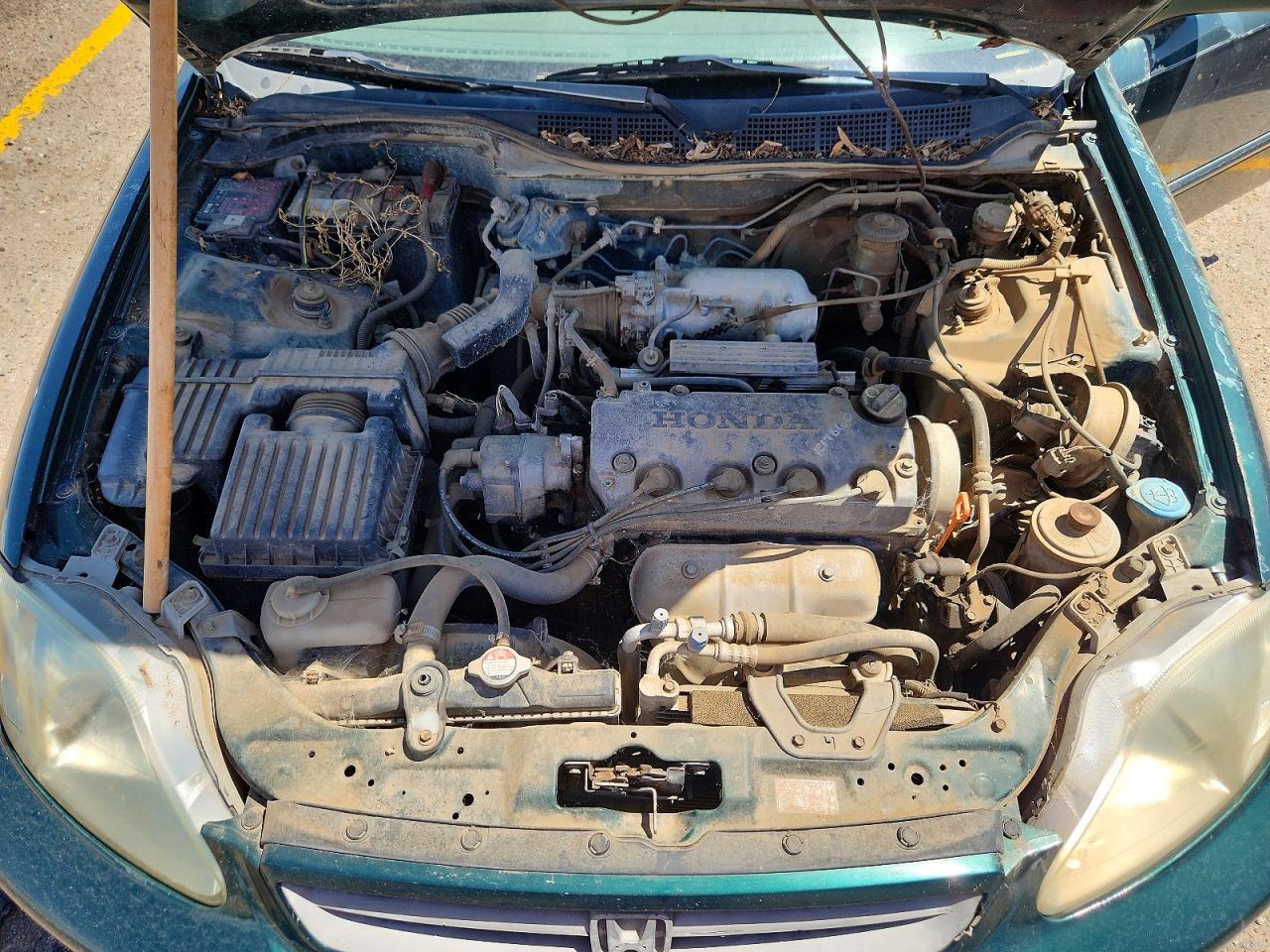 1999 Honda Civic Ex Teal vin: 1HGEJ8141XL079031
