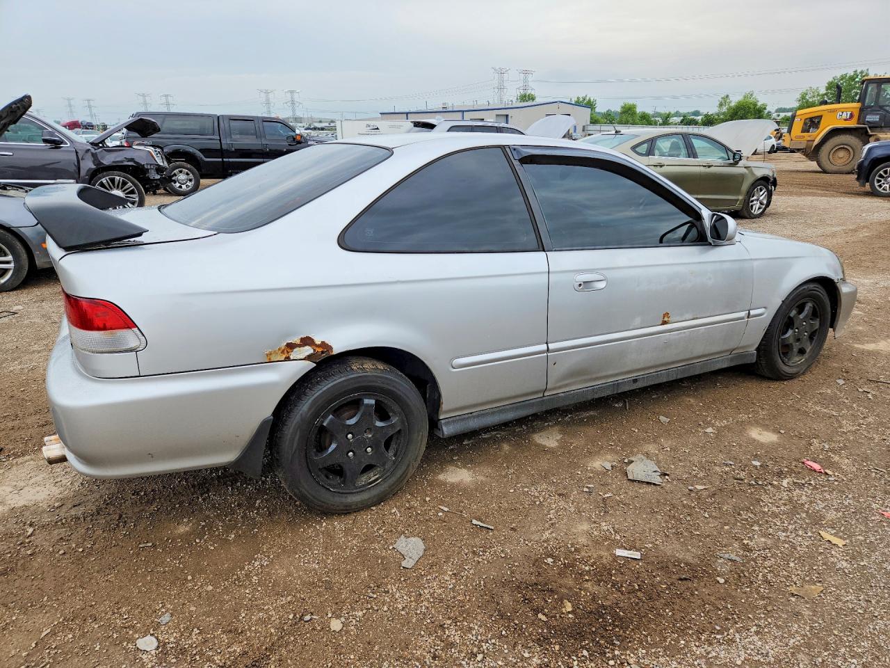 2000 Honda Civic Ex Silver vin: 1HGEJ8141YL047455