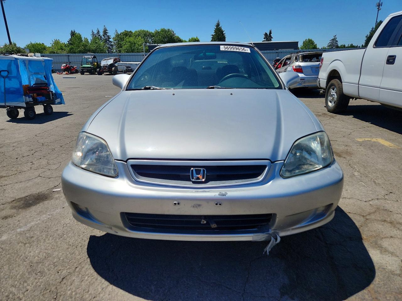 2000 Honda Civic Ex Silver vin: 1HGEJ8141YL076728