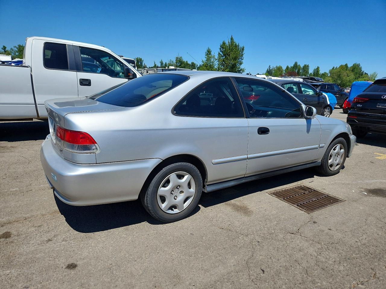 2000 Honda Civic Ex Silver vin: 1HGEJ8141YL076728
