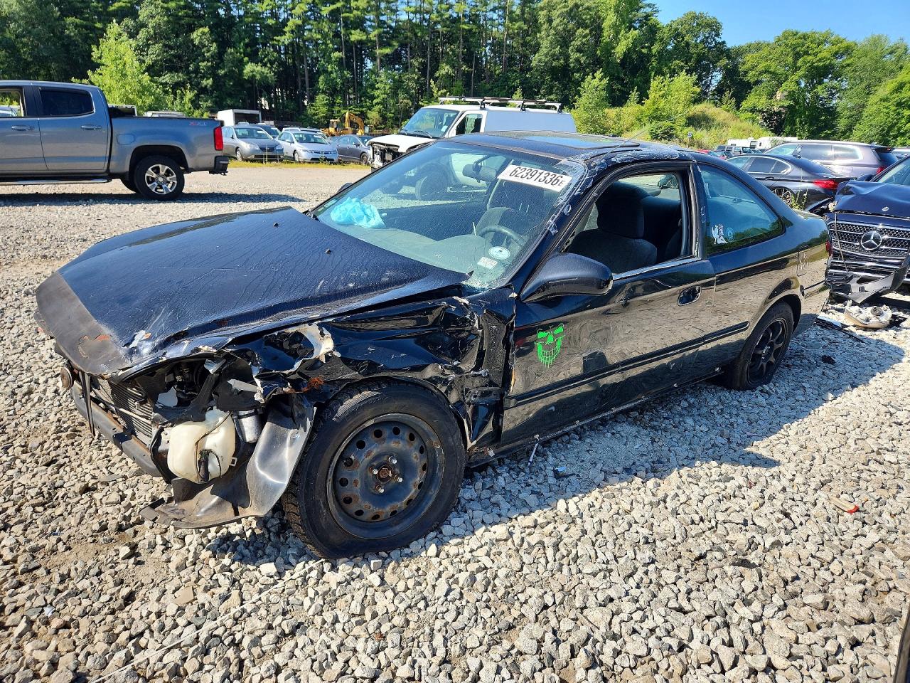 2000 Honda Civic Ex Black vin: 1HGEJ8141YL078852
