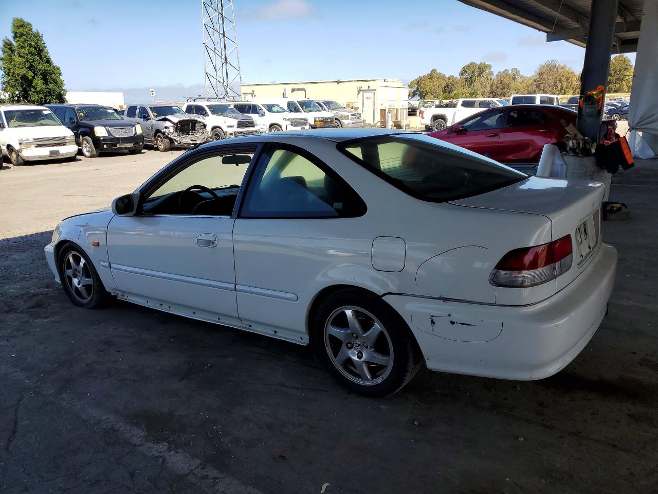 2000 Honda Civic Ex Белый vin: 1HGEJ8141YL089205