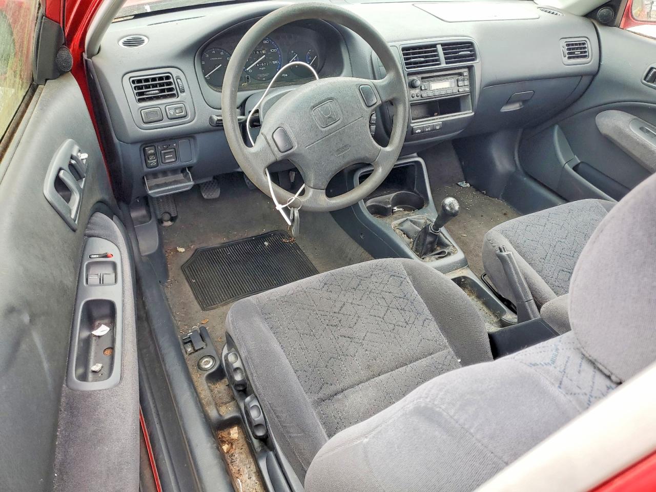1999 Honda Civic Ex Red vin: 1HGEJ8142XL006587