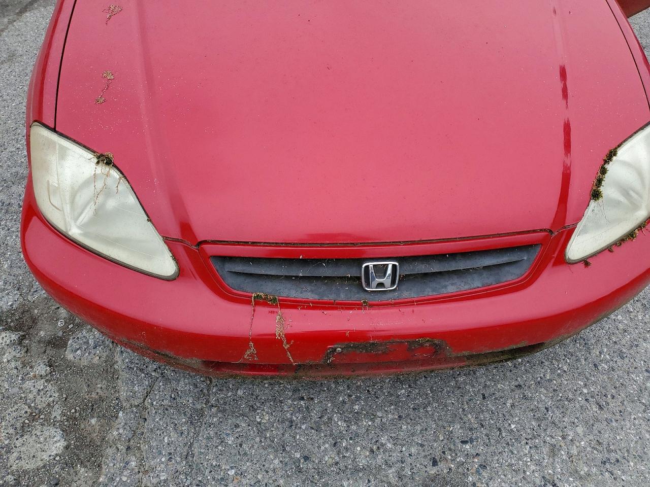 1999 Honda Civic Ex Red vin: 1HGEJ8142XL006587