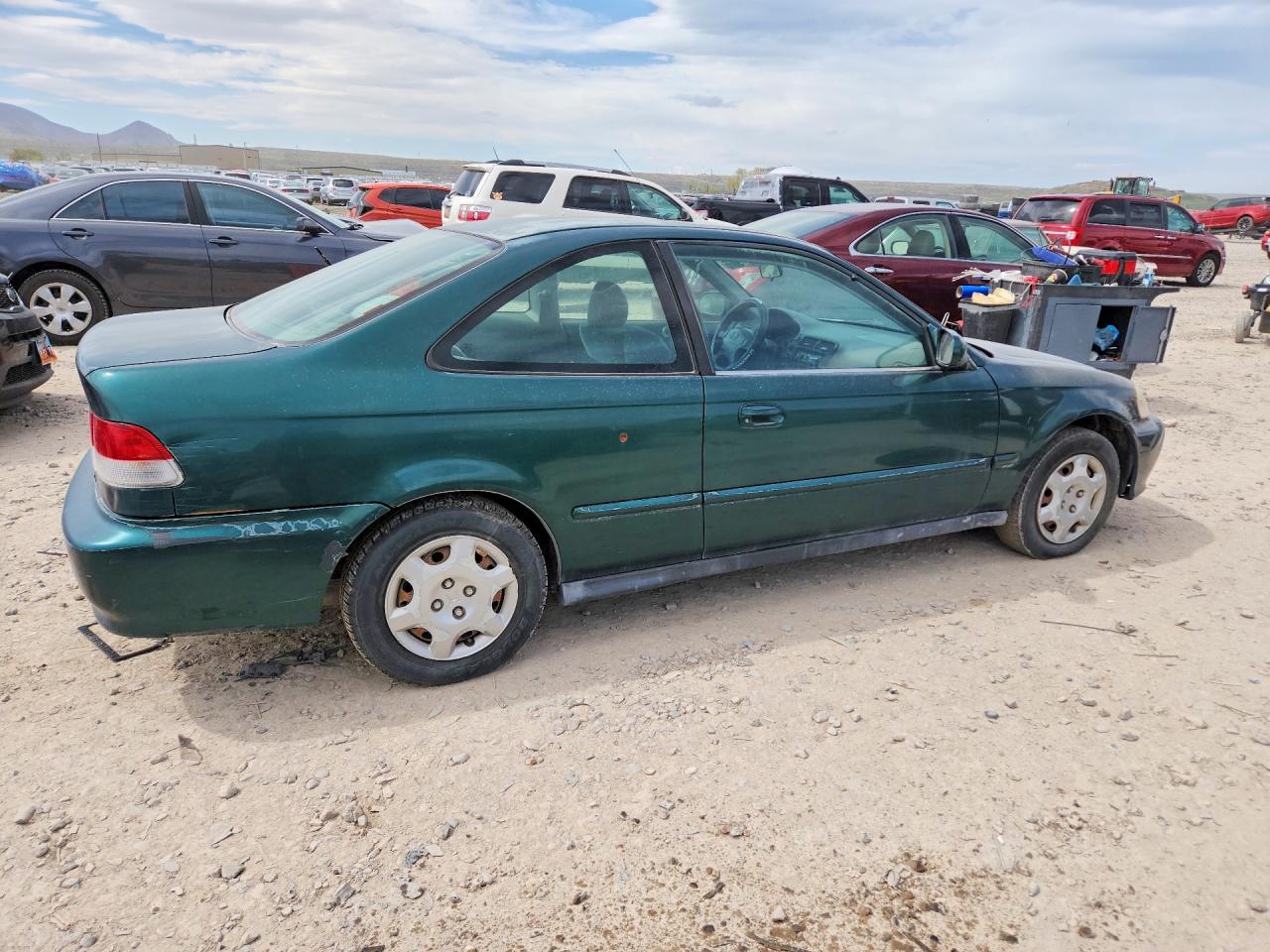 1999 Honda Civic Ex Green vin: 1HGEJ8142XL063288