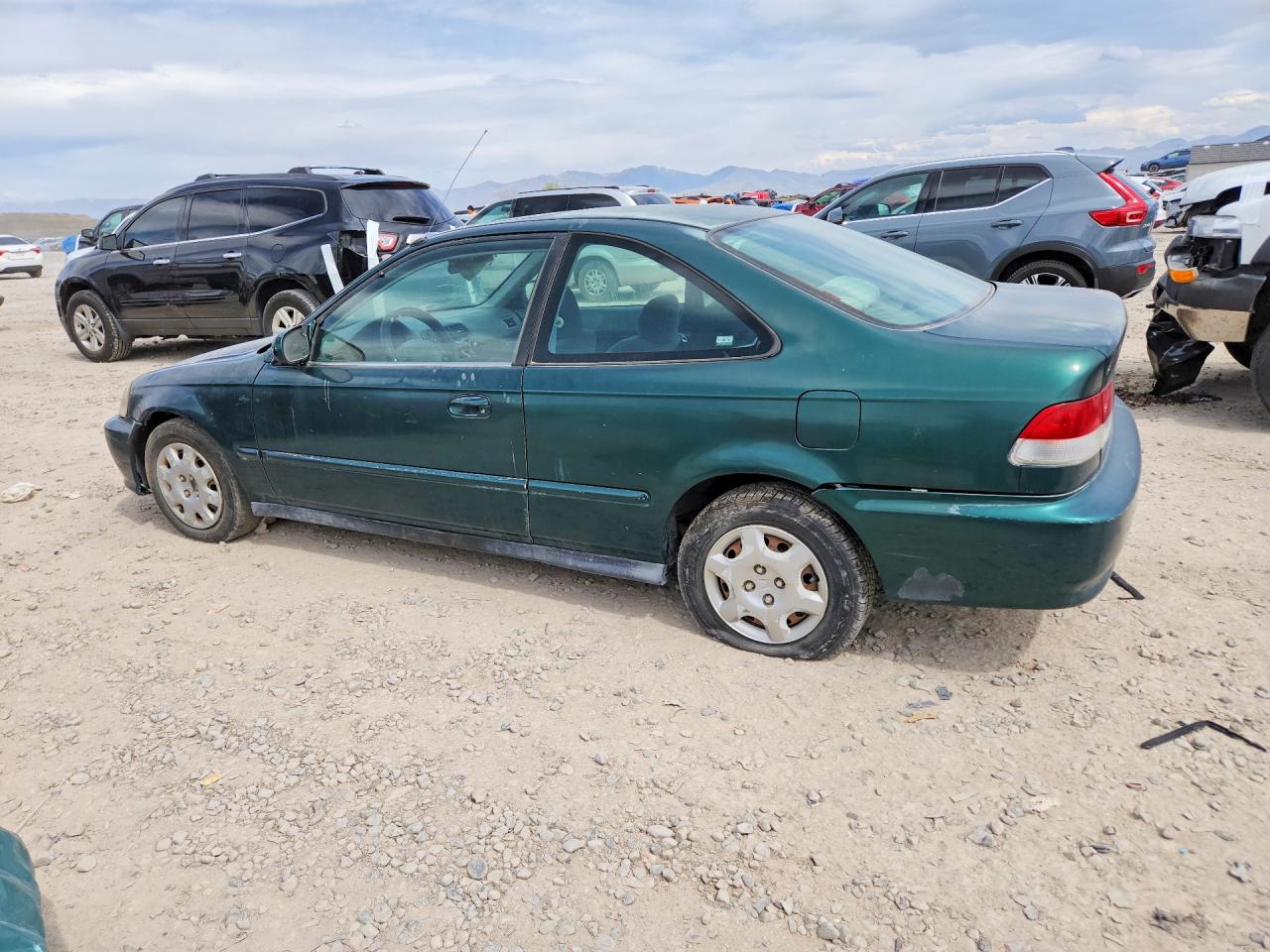 1999 Honda Civic Ex Green vin: 1HGEJ8142XL063288